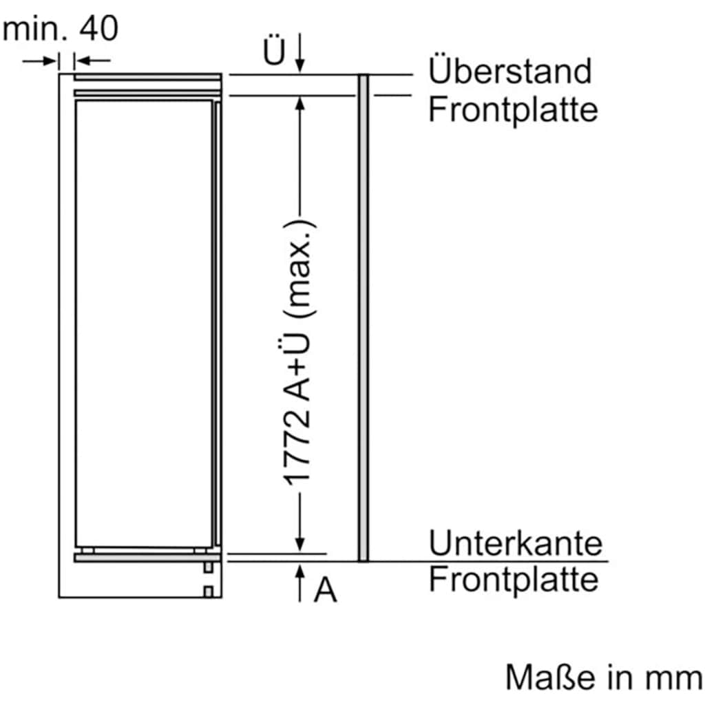 BOSCH Einbaukühlschrank »KIL82ADD0«, KIL82ADD0, 177,2 cm hoch, 55,8 cm breit