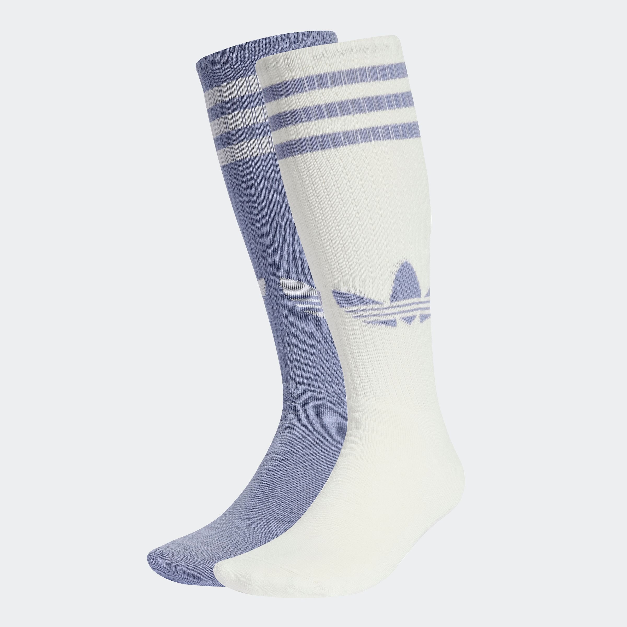 adidas Originals Sportsocken »KNEE SOCK 2PP«, (2 Paar), Kniestrümpfe mit drei Streifen, 2er Packung
