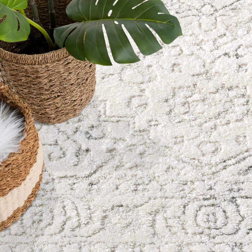 Carpet City Teppich »LOUNGE 0638« rund 15 mm Höhe Kurzflor-Teppich Modern, Hoch-Tief-Struktur, Wohnzimmer, Schlafzimmer