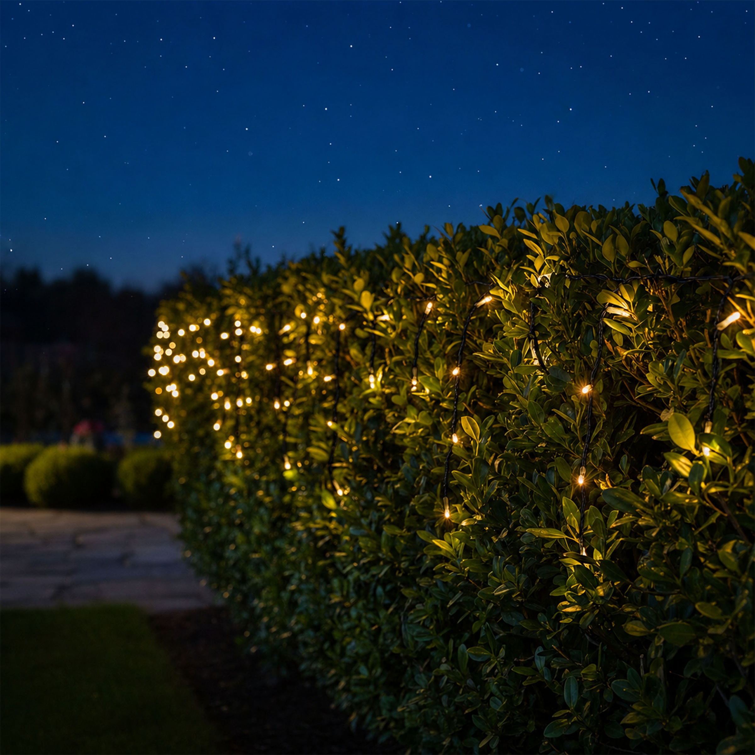 OTTO home LED-Lichterkette »Luvennia in 6, 12 und 24 m Kettenlänge,« warmweißes Licht, Timer, 3 m Zuleitung
