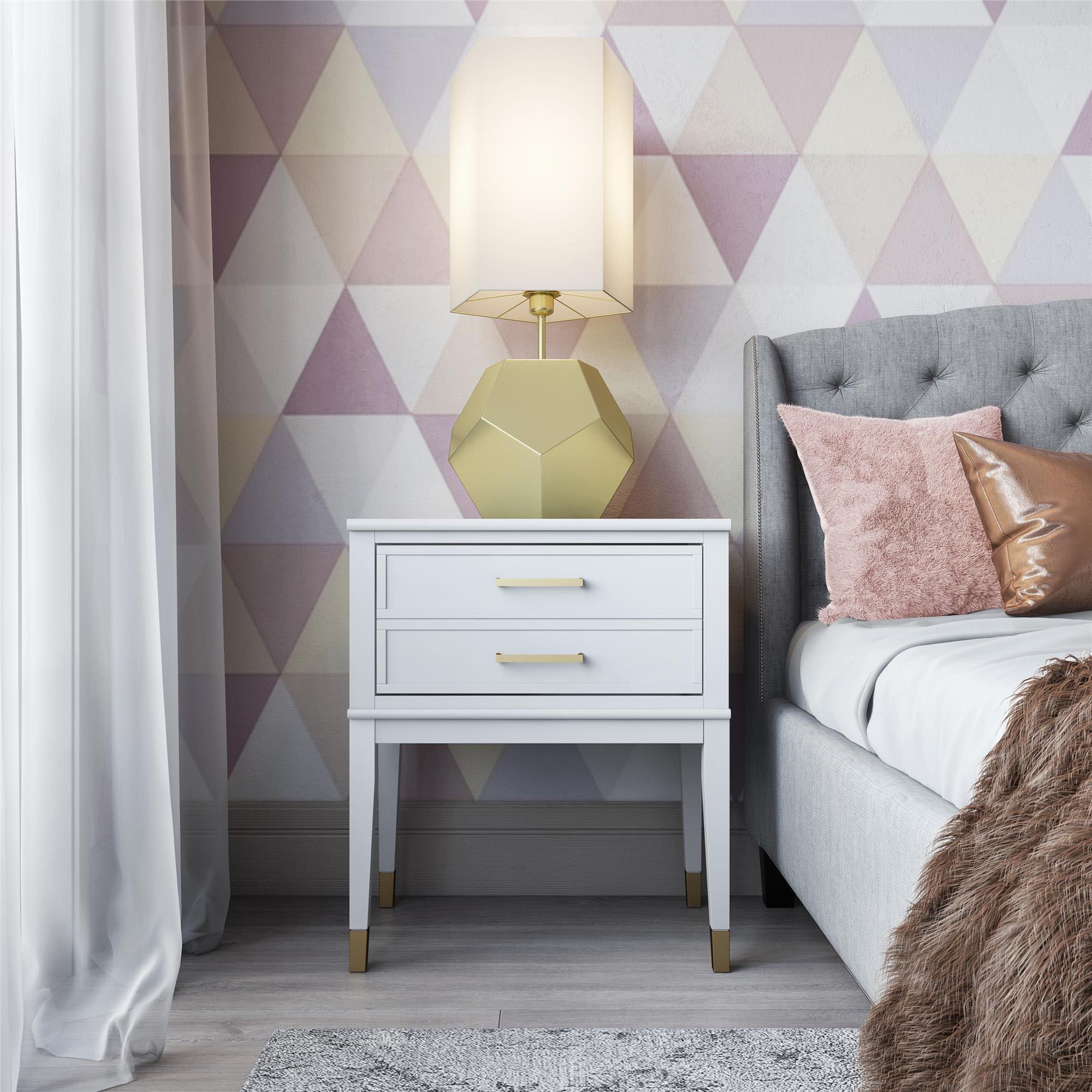CosmoLiving by Cosmopolitan Beistelltisch »Westerleigh«, (1 St.), 1 Schublade, aus pflegeleichtem MDF, Beine aus Massivholz, Höhe 72 cm