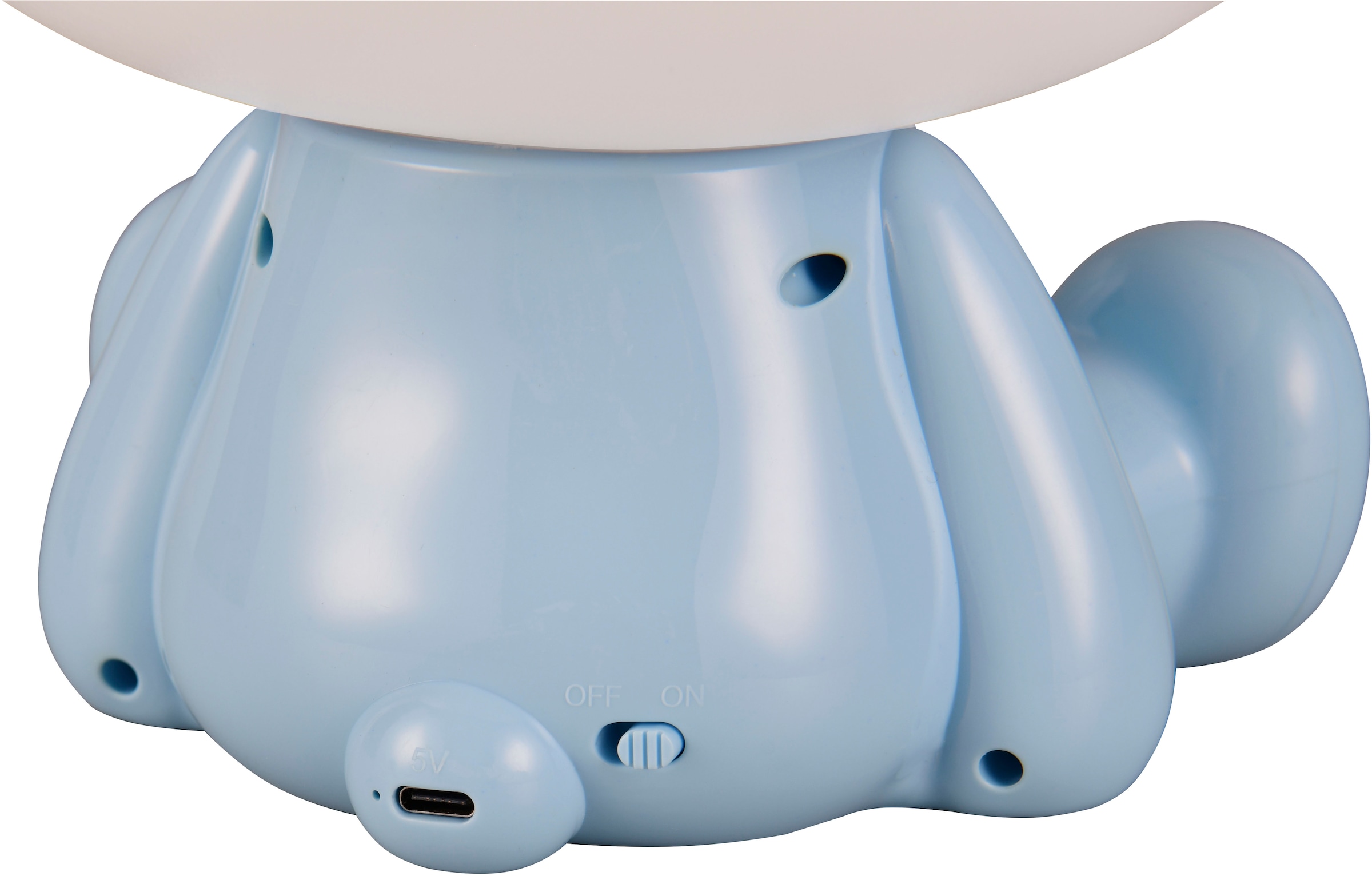 REALITY Leuchten LED Tischleuchte »HOPPER, Kinderzimmer Tischleuchte Nachttischleuchte Frosch Optik, RGB« LED-Board 1 Stk. RGB | Warmweiß 0,3W 30 Lumen warmweiß 3000K, RGB Farbwechsel Modus, USB-Anschluss