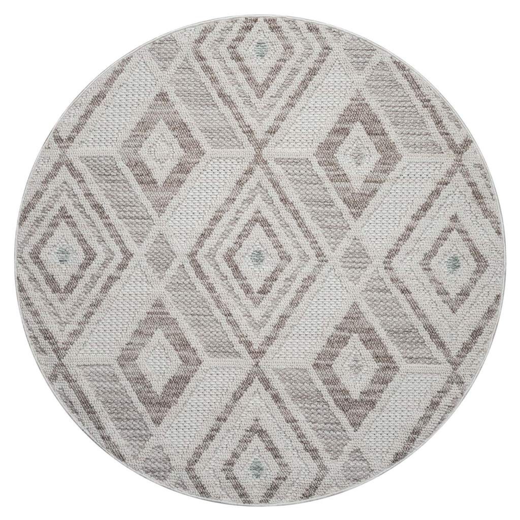 Carpet City Teppich »LINDO 8875« rund 11 mm Höhe Kurzflor, Hochtief-Muster/ 3D-Effekt, Boho-Stil, Wohnzimmer