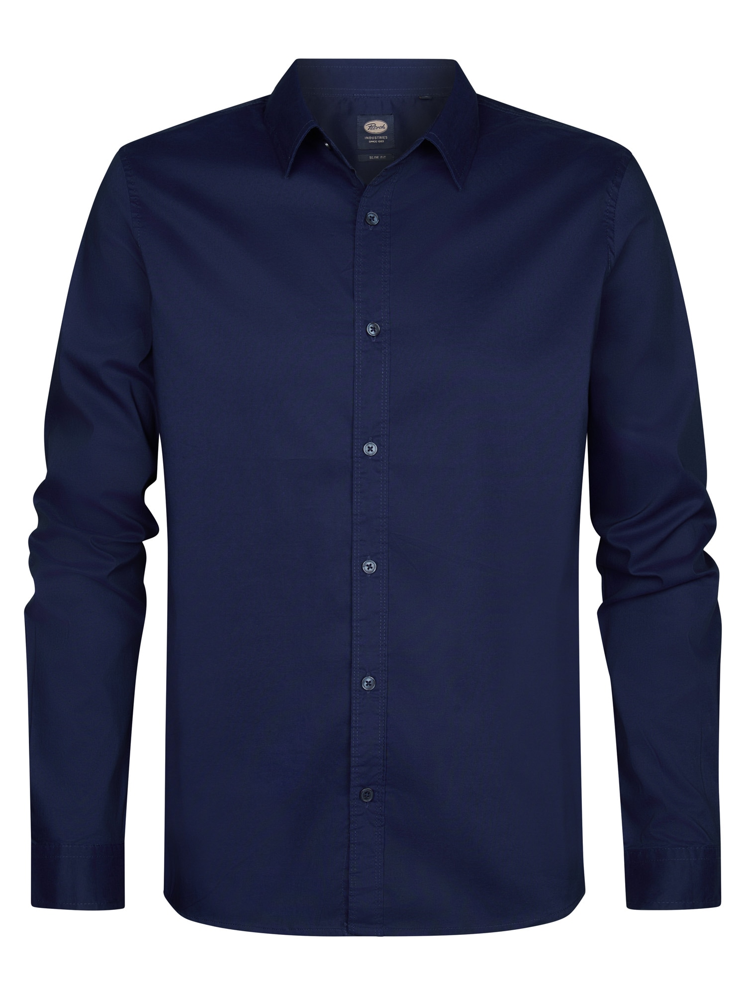 Petrol Industries Langarmshirt, mit Button-Down Kragen