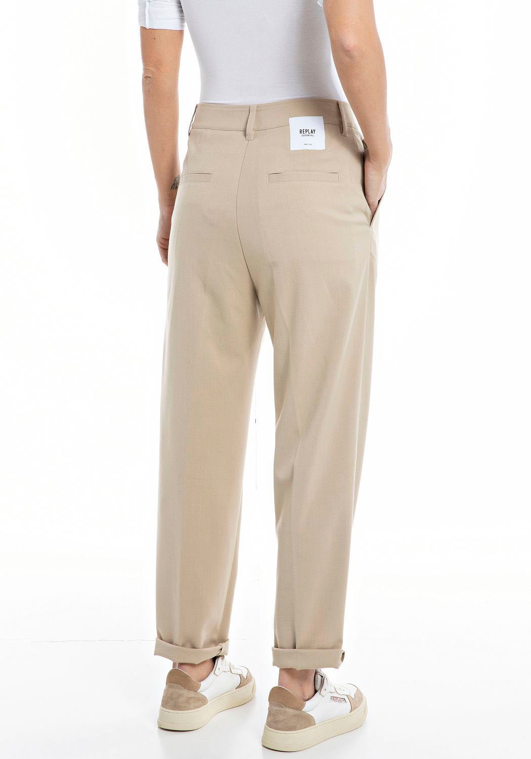Replay Bundfaltenhose