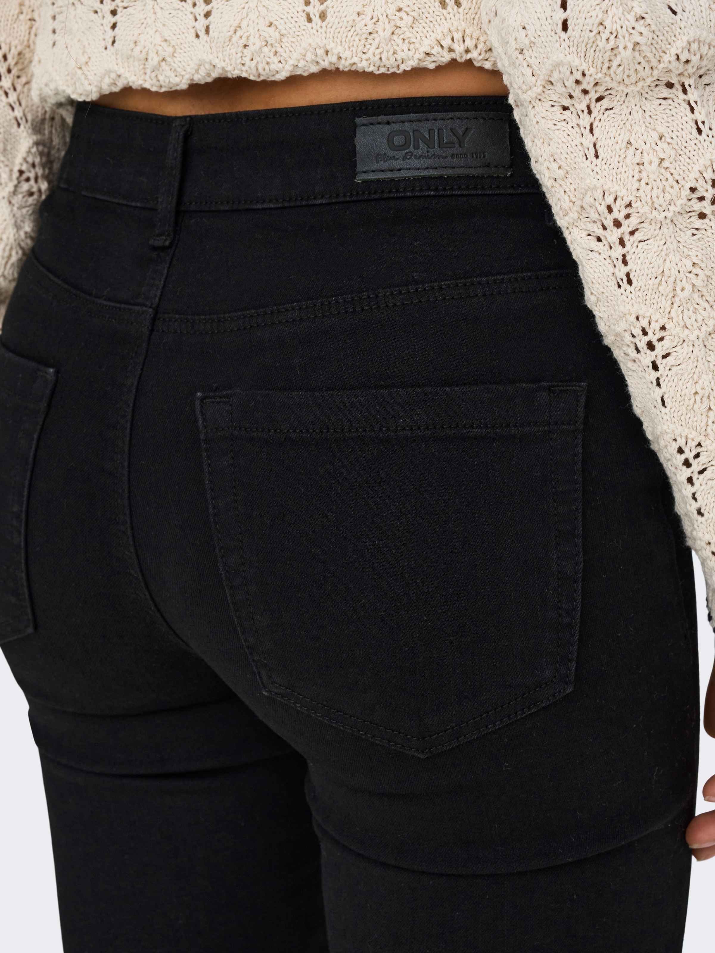 ONLY Skinny-fit-Jeans »ONLWAUW MID WAIST SK VIS BUT DNM«