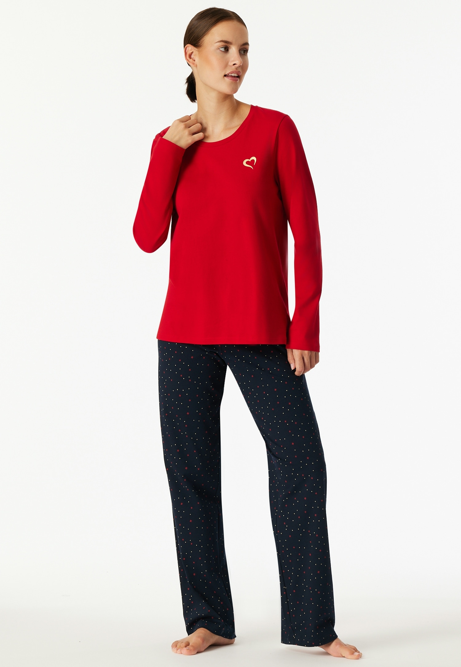 Schiesser Schlafanzug »Family« 0, 2 tlg. Langarm, Baumwolle, Rundhalsausschnitt