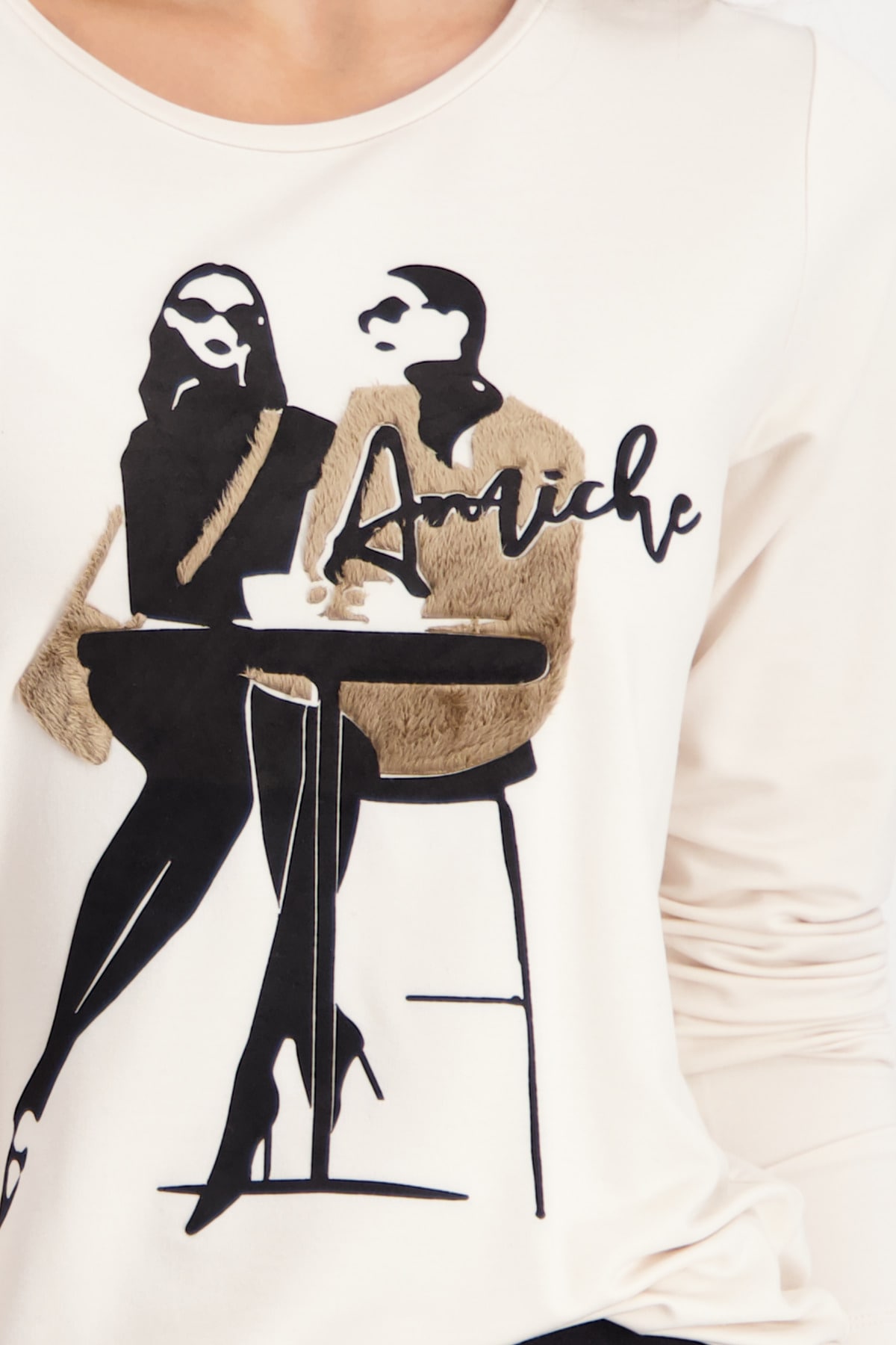 Monari Langarmshirt »Shirt Frauen Café«