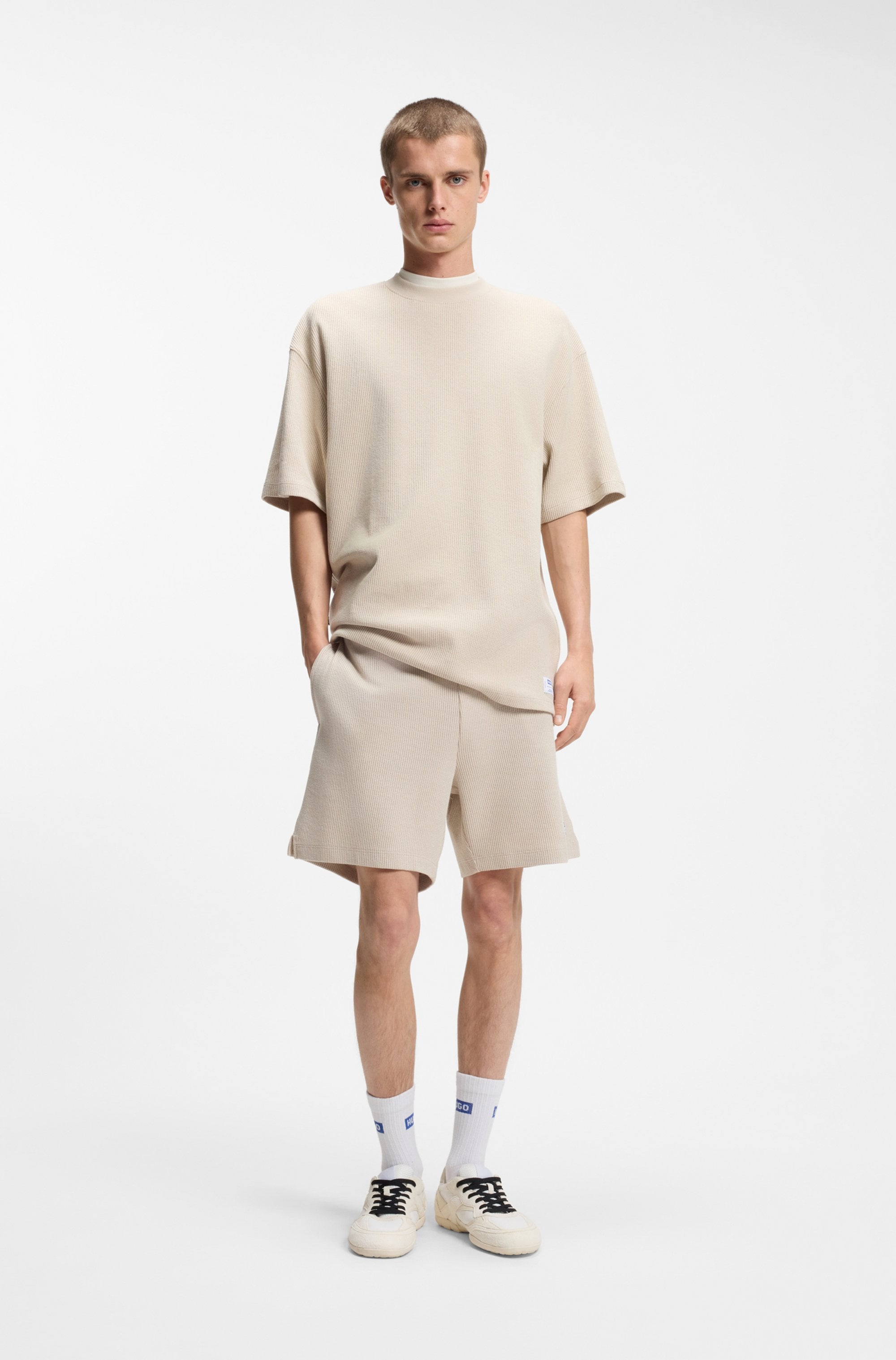 HUGO Blue Shorts »Nuwafflo«  loose fit