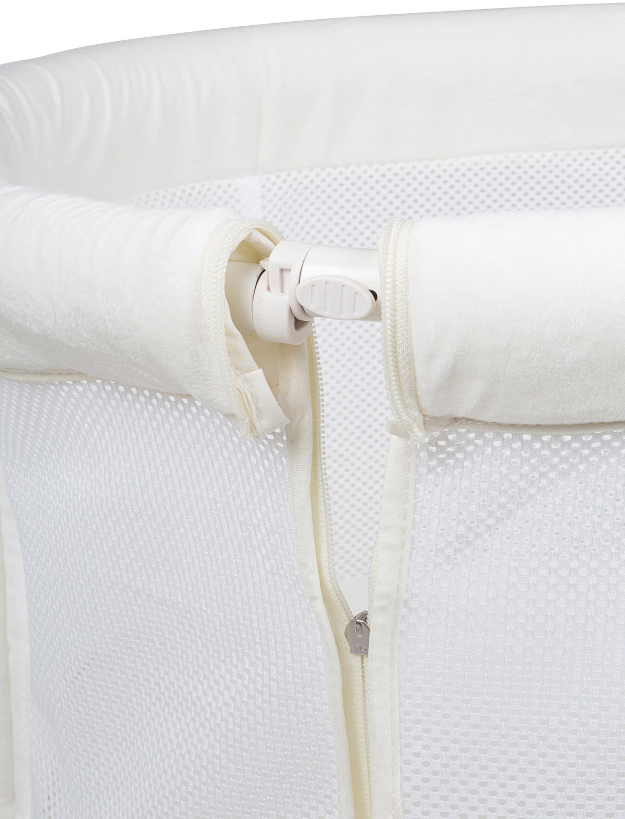 BabyGo Beistellbett »Amila, beige white«, mit Schaukelfunktion