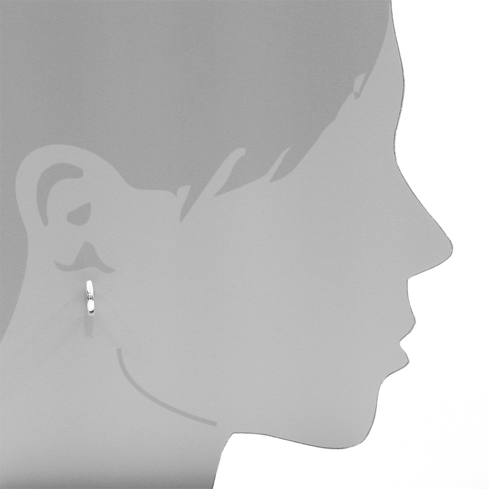 OSTSEE-SCHMUCK Klappcreolen »- Babsi 14.28 - Silber 925/000 -,«