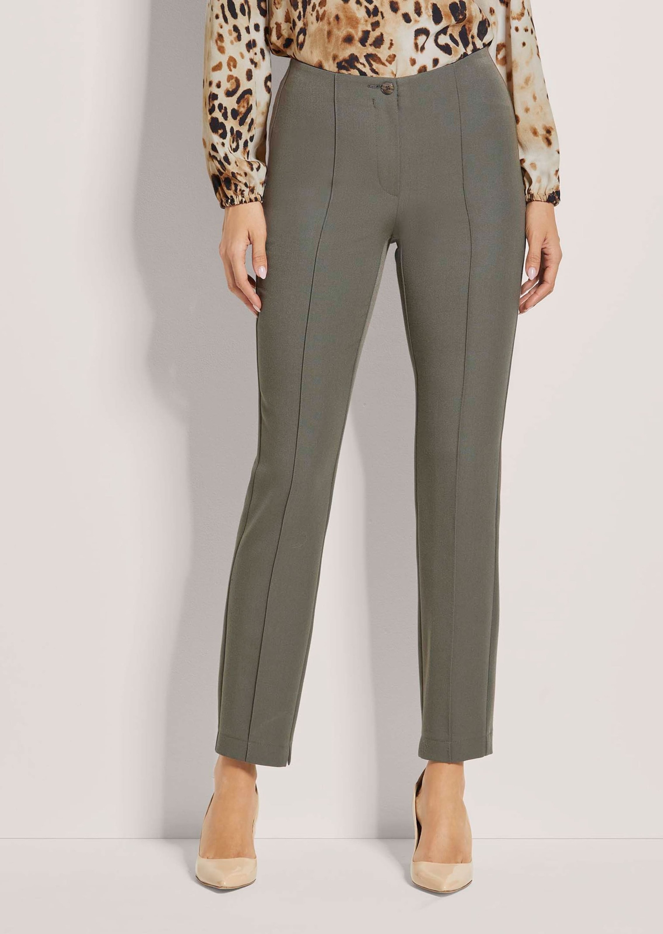MADELEINE Stoffhose »Schlupfhose Slim Fit Stretchhose mit Biesen«