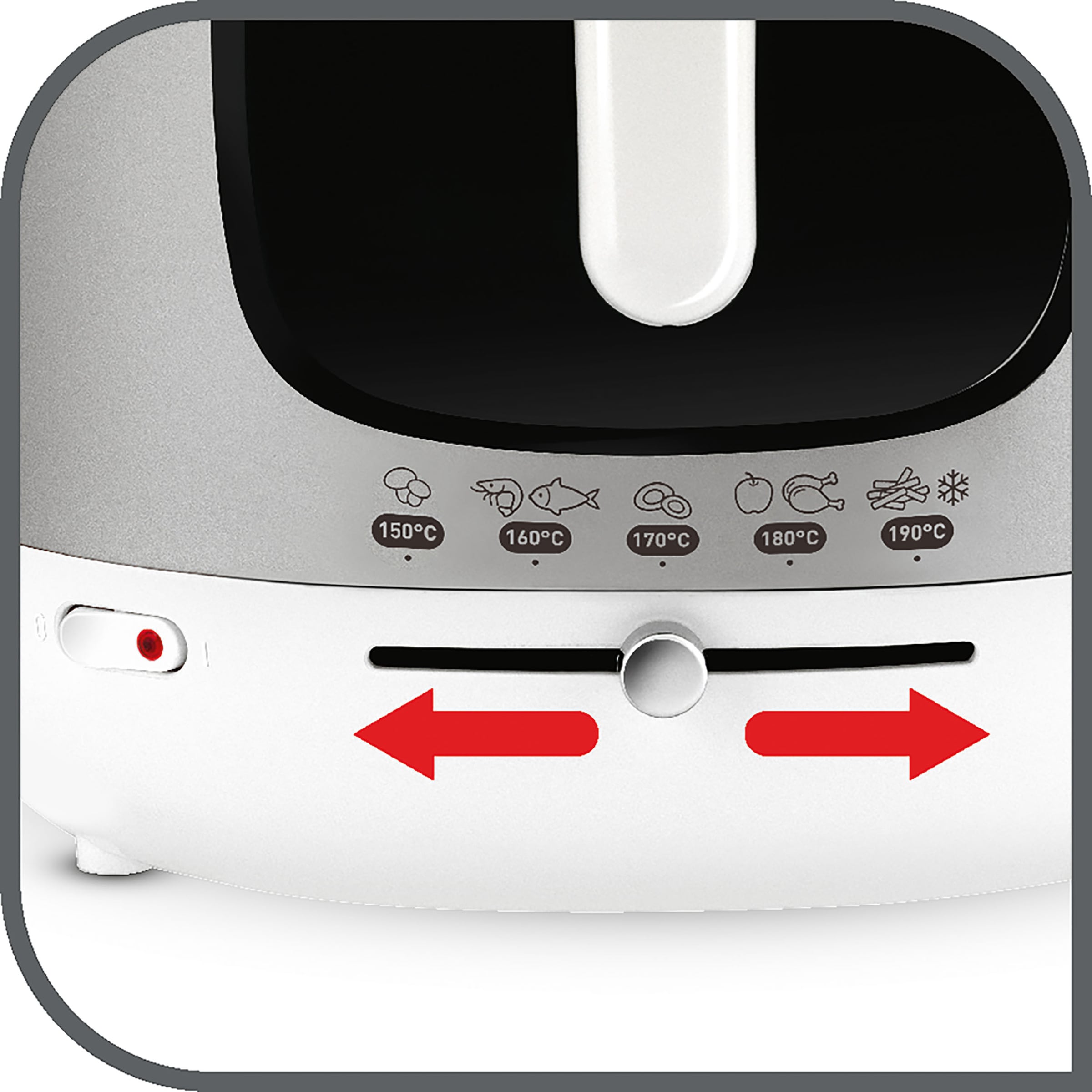 Tefal Fritteuse »Mega XXL«, 2100 W, Fassungsvermögen 3,3 l, herausnehmbarer Behälter, Anti-Geruch-Filter, Sichtfenster, FR4800