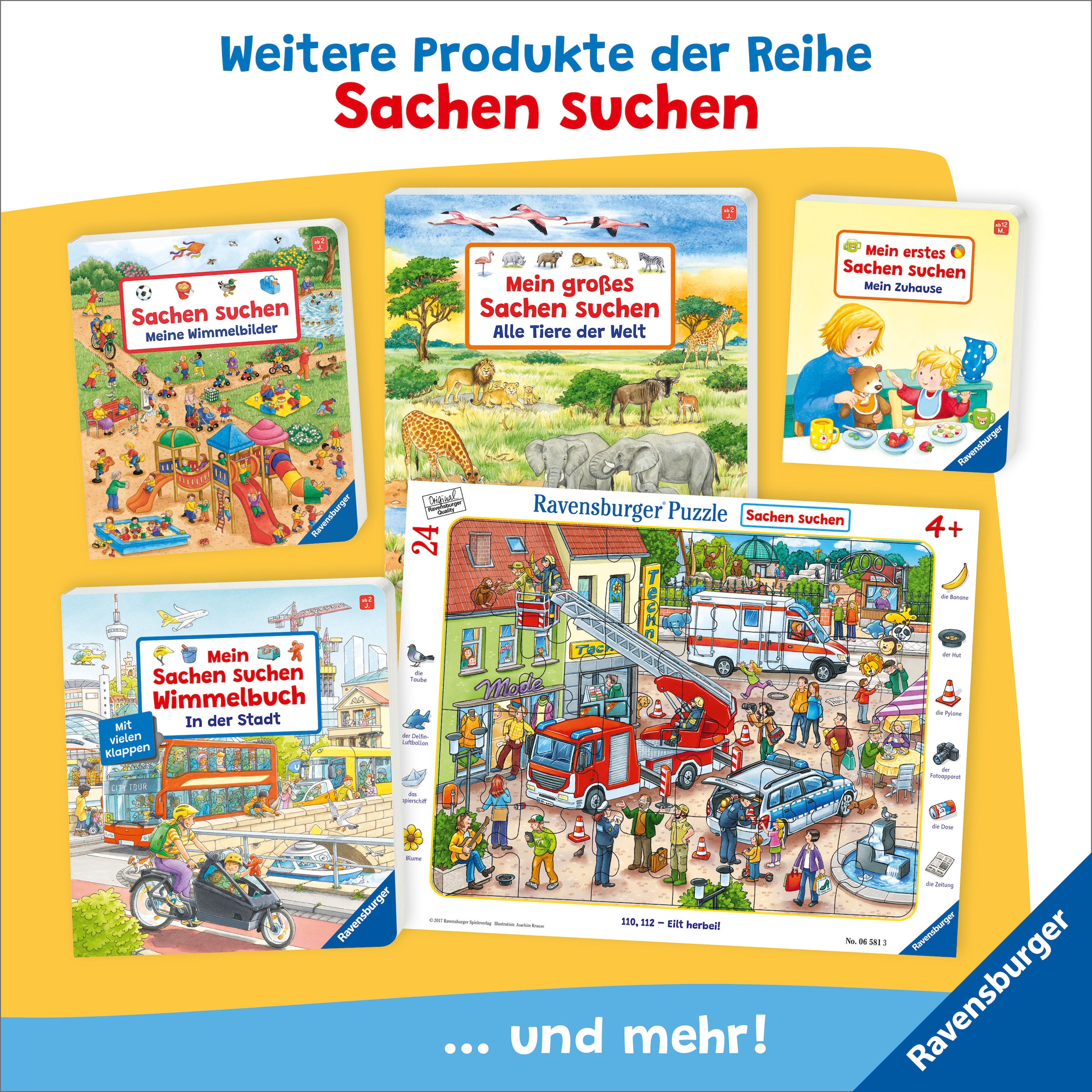Ravensburger Kinderbuch »Pappbilderbuch, Sachen suchen Im Kindergarten«