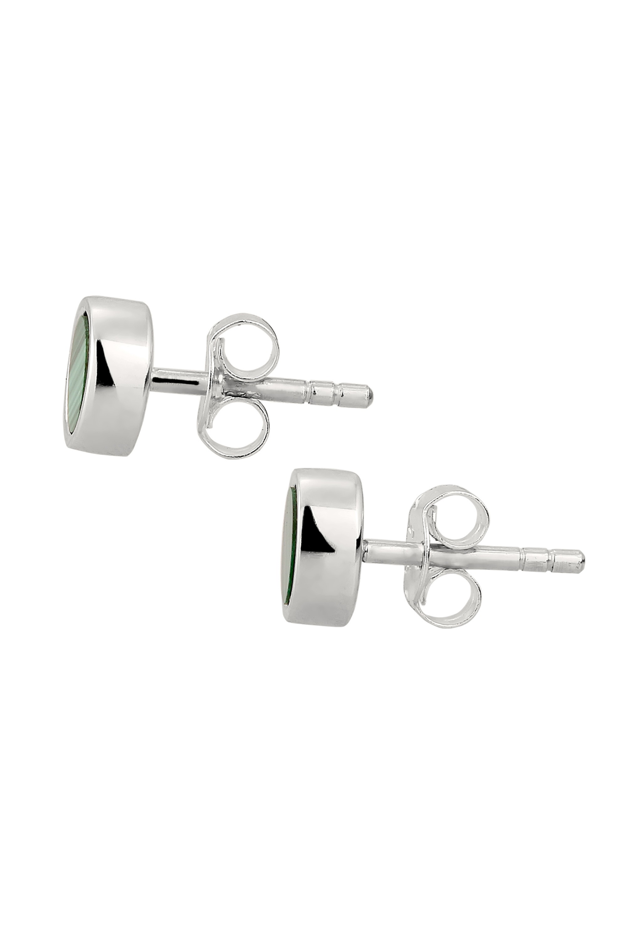 Kuzzoi Paar Ohrstecker »Ohrringe Ohrstecker Malachit Grün 925 Sterling Silber«