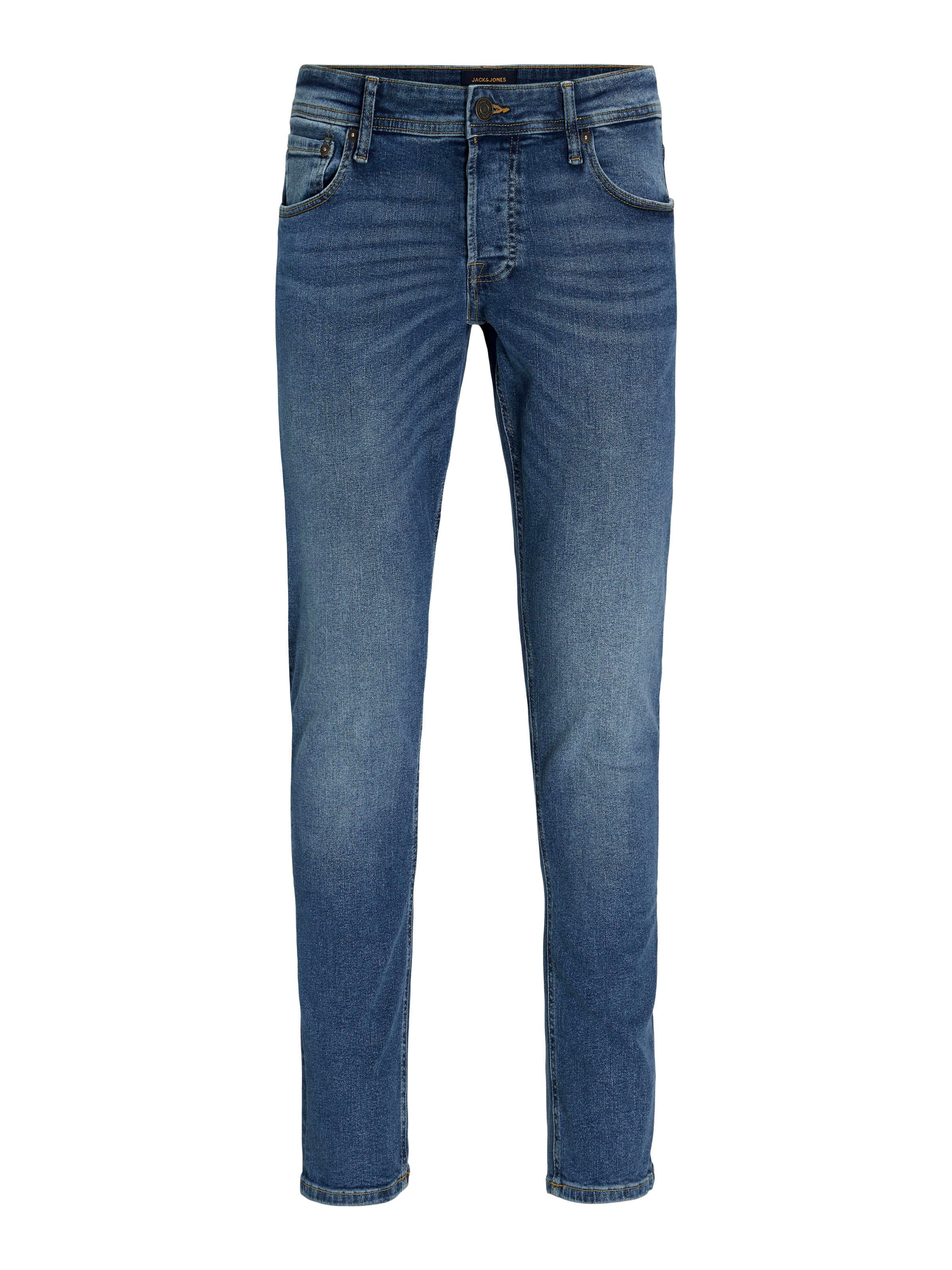 Jack & Jones Slim-fit-Jeans »JJIGLENN Jeans mit schmaler Beinform und Stretch für Komfort« Denim/Jeans, modisch, slim fit, Baumwollmischung