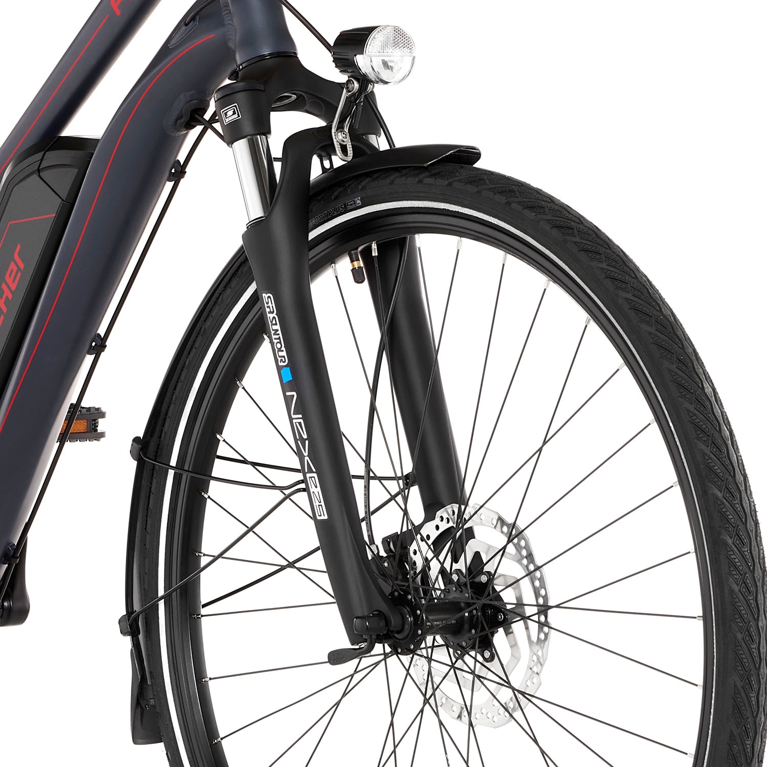 FISCHER Fahrrad E-Bike »VIATOR 1.0 Trapez 44«, 8 Gang, Shimano, Acera, Heckmotor 250 W, (mit integr. Rahmenschloss), Pedelec, Elektrofahrrad für Damen u. Herren, Trekkingrad