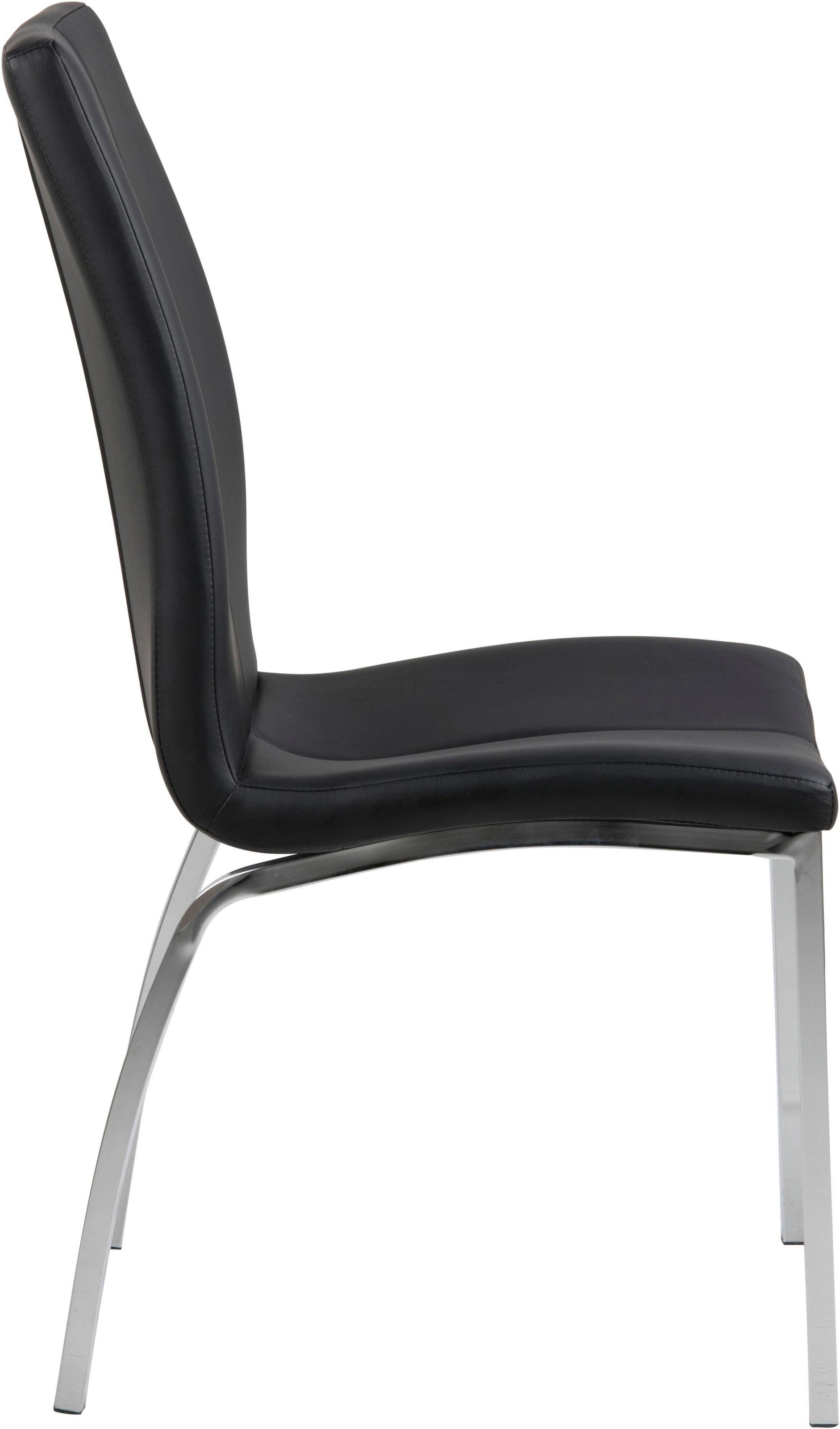 ACTONA GROUP Esszimmerstuhl »Alois«, (Set), 4 St., Kunstleder, mit einer schönen Silhouette in Lederoptik, hohe Rückenlehne