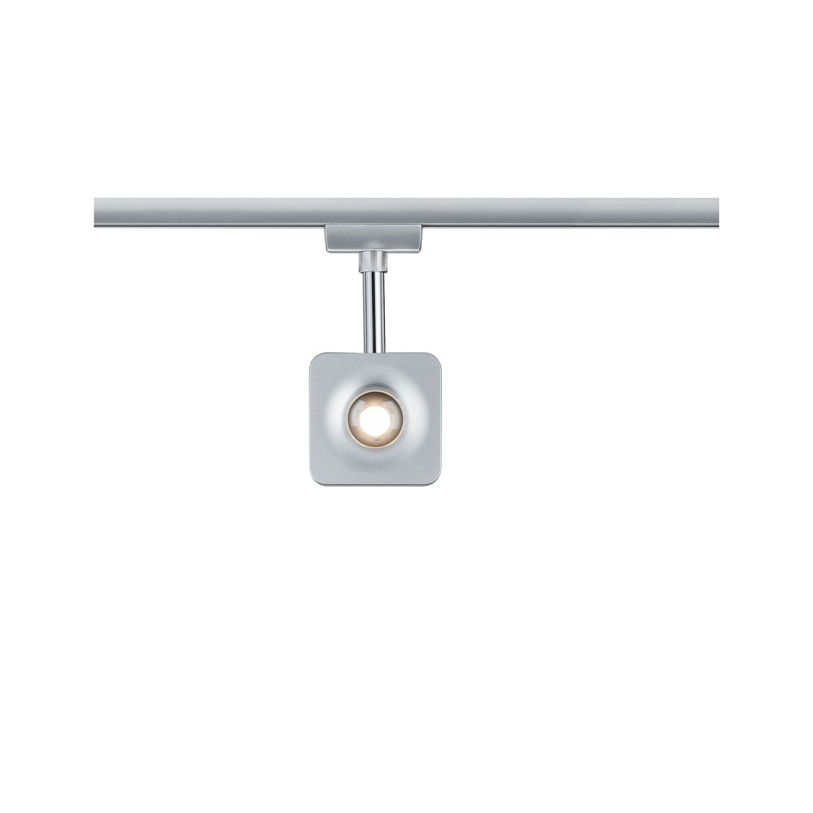 Paulmann Schienensystem-Leuchten »URail Schienenspot Cube 540lm 8W 2700K 230V Chrom matt, Chrom« LED-Modul 1 Stk. Warmweiß dimmbar, Einzelspot