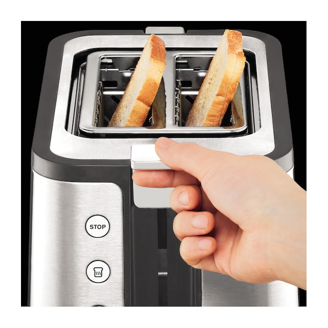 Krups Toaster »KH442D Control Line«, 2 kurze Schlitze, für 2 Scheiben, 850 W,  6 Stufen, erweiterte Funktionen, Hebefunktion, Krümelschublade mit 3 Jahren  XXL Garantie