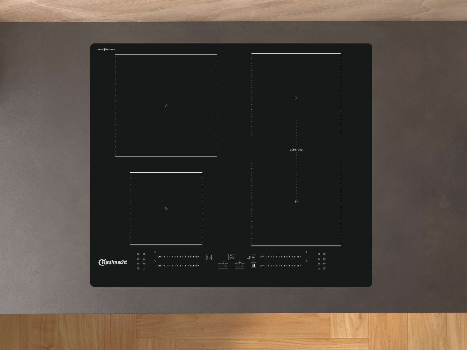 BAUKNECHT Backofen-Set »BAKO 820 Pyro Steam« mit 1-fach-Teleskopauszug FlexiClean - zwei mühelose Reinigungsfunktionen (Pyrolyse & Hydrolyse) je nach Bedarf Set, 2 Stk. tlg. GentleSteam - für ein saftiges Inneres und ein knuspriges Äußeres