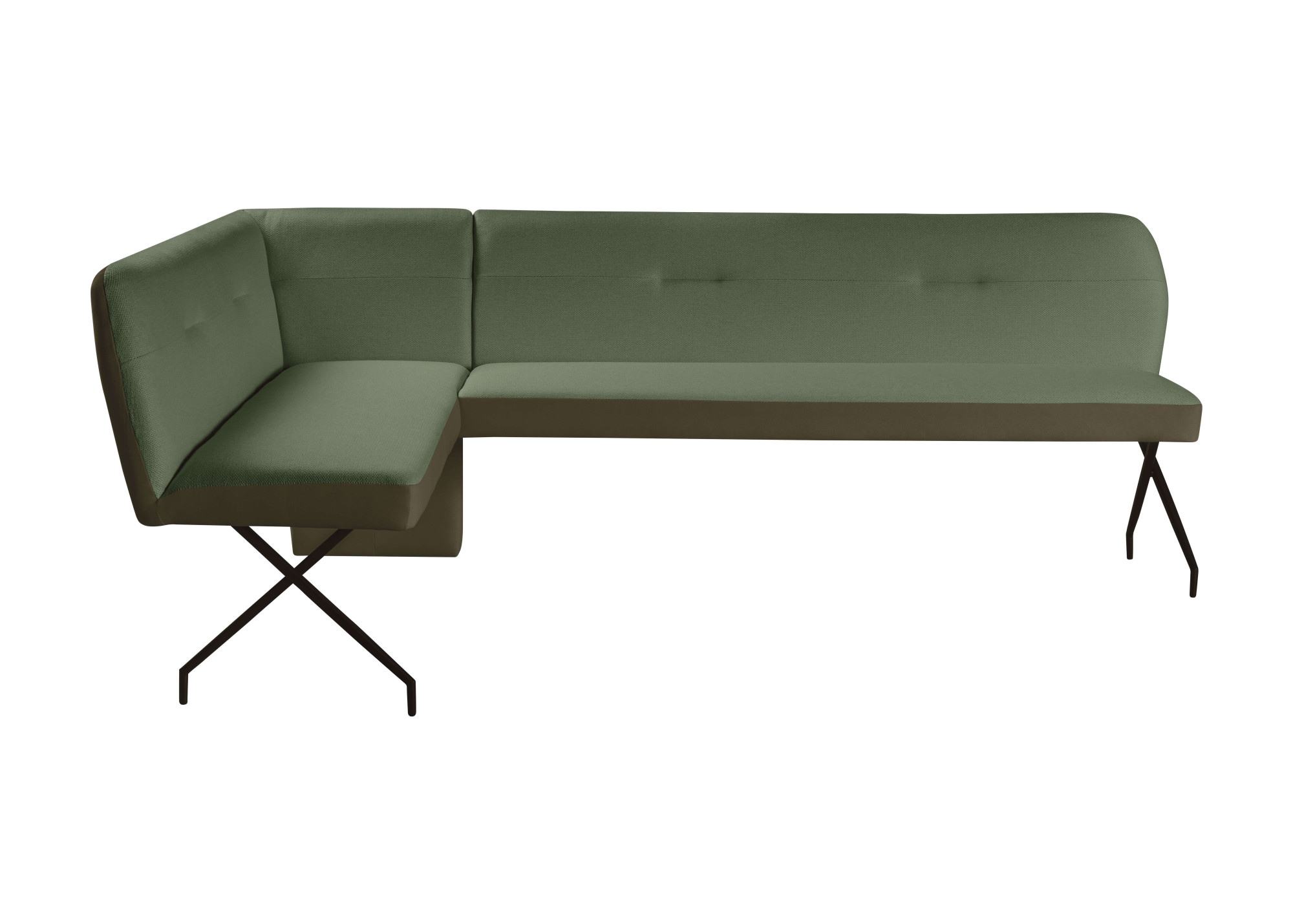 OTTO home Eckbankgruppe »Gabi Essecke, Sitzgruppe, Eckbankgruppe, Küchenbankgruppe« Set, 4tlg, 4 tlg. tlg. Stuhl: 360° drehbar (Rückst.), 2-Stoff-Design. Wellenfederung Eckbank