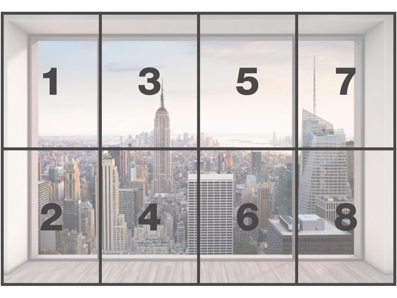 Komar Fototapete »Papier Fototapete - Penthouse - Größe 368 x 254 cm« Motiv | bedruckt glatt