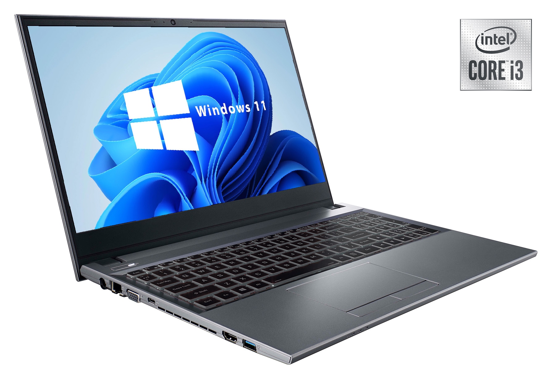 Hyrican Notebook »1688«, 39,62 cm, / 15,6 Zoll, Intel, Core i3, UHD Graphics, 480 GB SSD