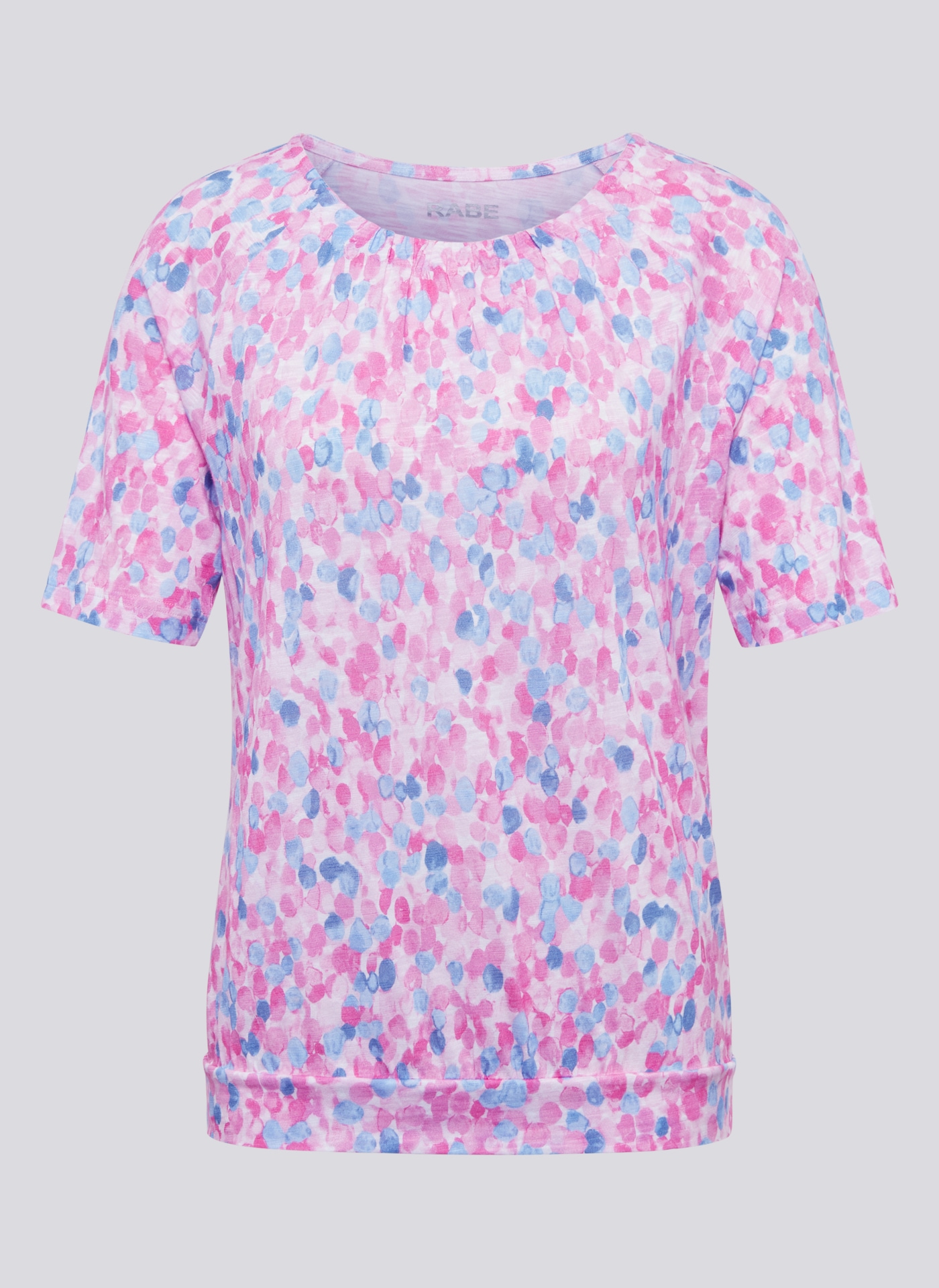 Rabe Rundhalsshirt, mit grafischem Muster