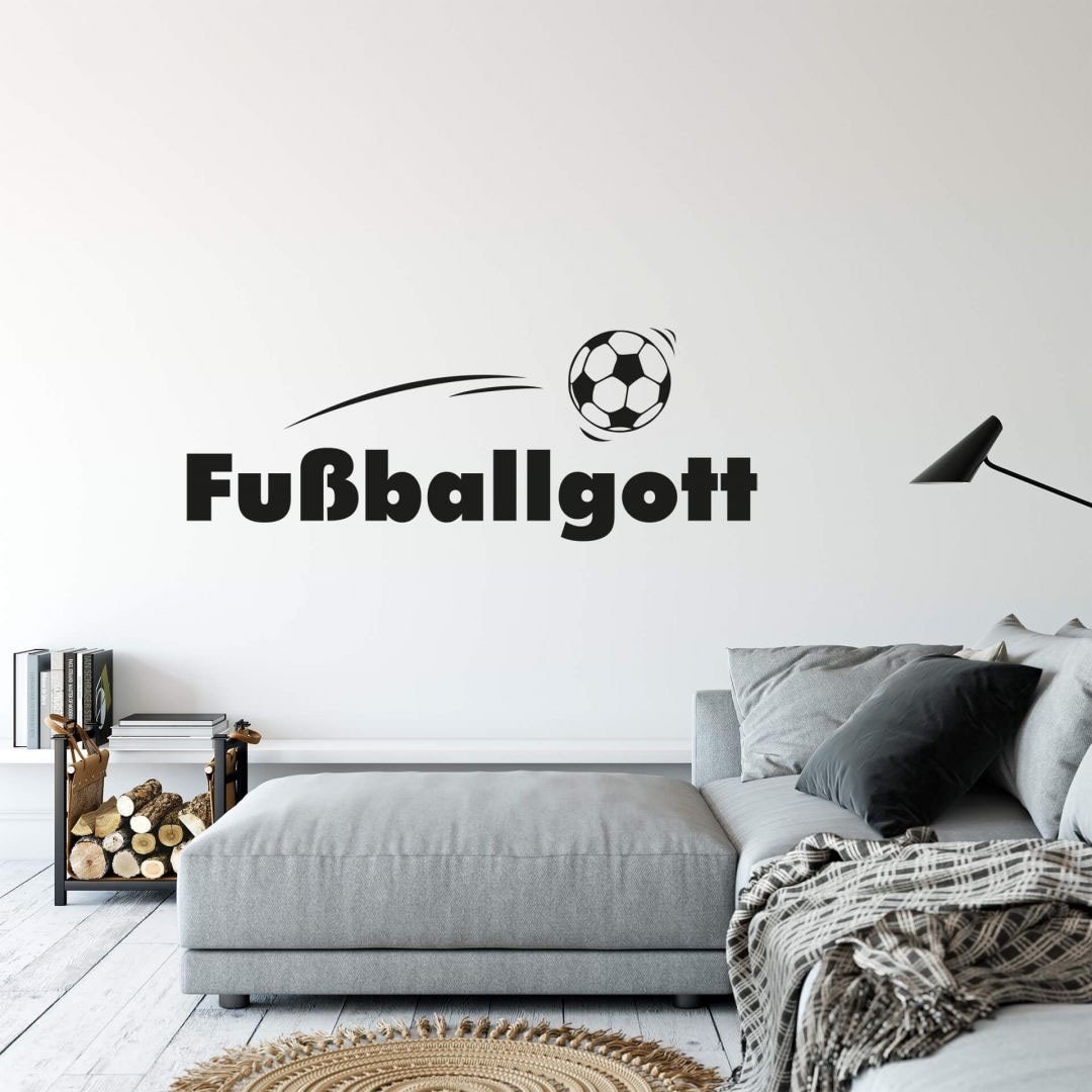 St.) auf Wall-Art (1 »Fußball kaufen Fußballgott«, Aufkleber Rechnung Wandtattoo