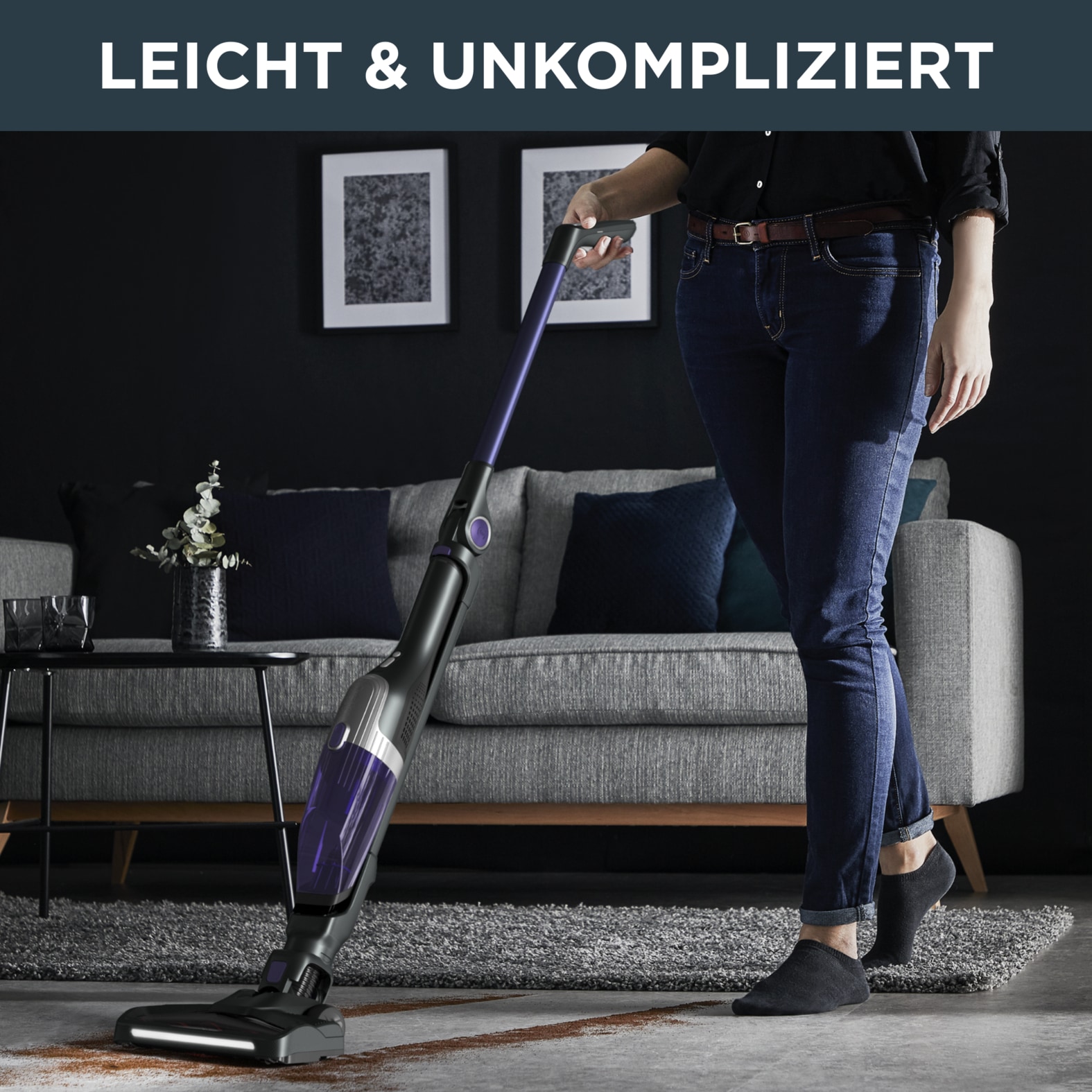 Rowenta Akku-Hand-und Stielstaubsauger »Xtrem Compact, leicht, sehr kompakt, Flex-Gelenk, lange Akku-Laufzeit«, leistungsstark, Bodenladestation, Multifunktionsreinigung, RH1238