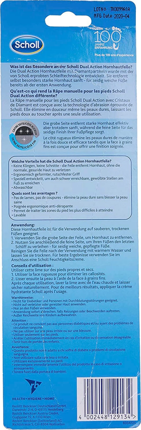 Scholl Hornhautfeile »Velvet Smooth«, Mit Diamantpartikeln