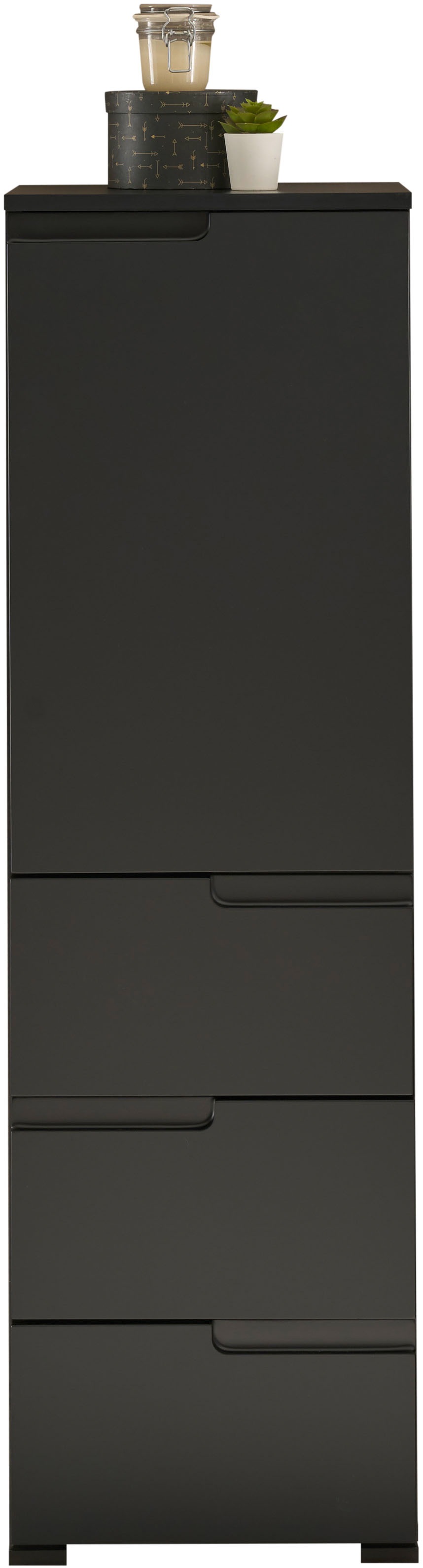 BASIC by Balculina Midischrank »Spice, Badezimmerschrank BxTxH 40x134x32 cm« 1 Stk. tlg. Breite 40 cm, Griffmulden,