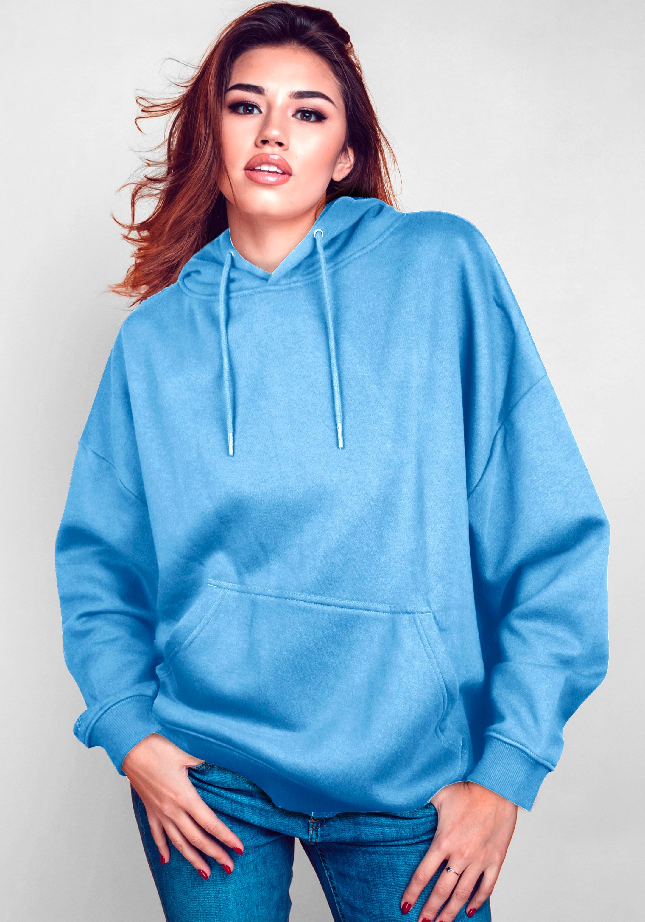 Hoodie, mit Capelli New York Ärmelstickerei