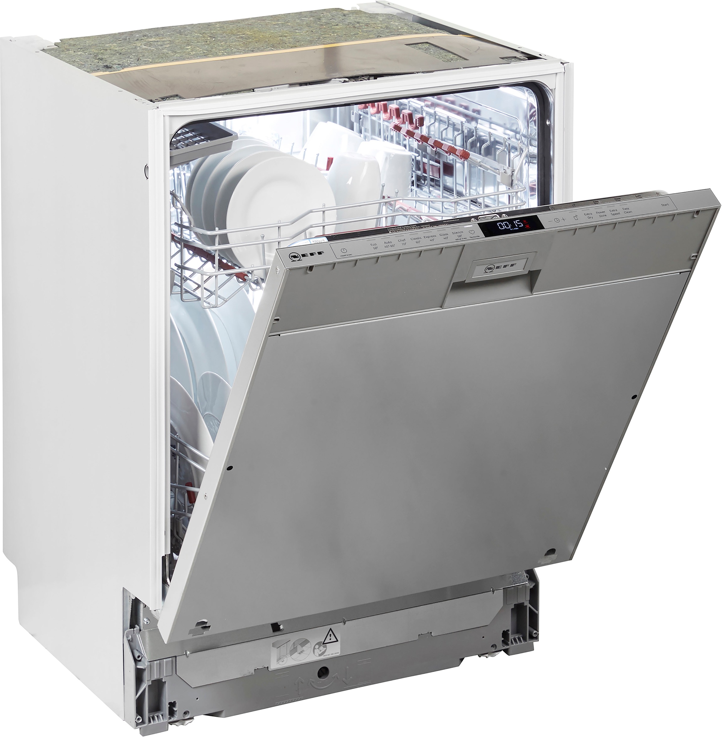 NEFF vollintegrierbarer Geschirrspüler N 70 »S157EAX39E«, 13 Maßgedecke, Time Light: auf den Boden projizierte Restlaufzeit
