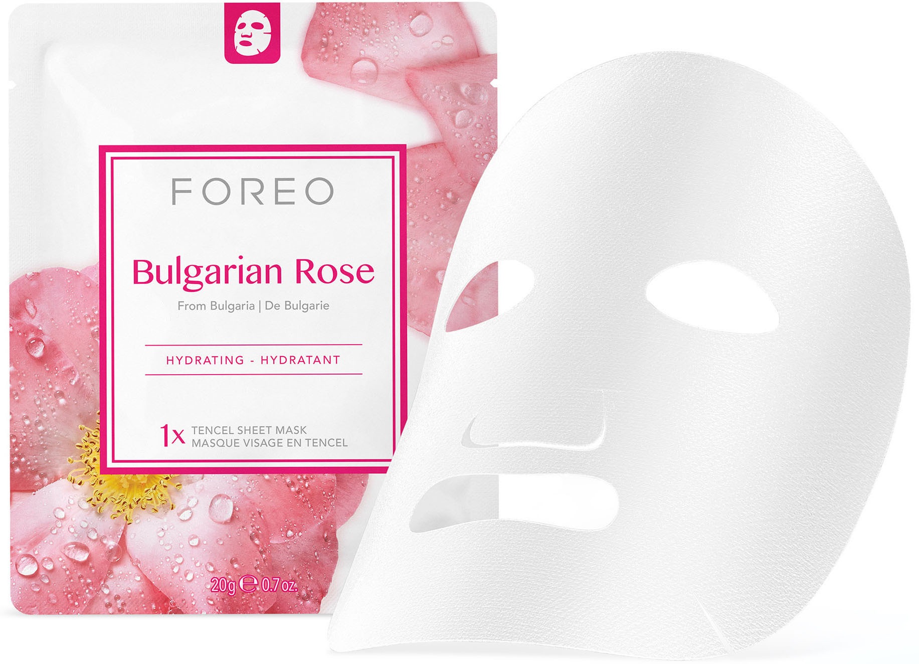 FOREO Gesichtsmaske »Farm To Face Collection Sheet Masks Bulgarian Rose«, (3 tlg.)