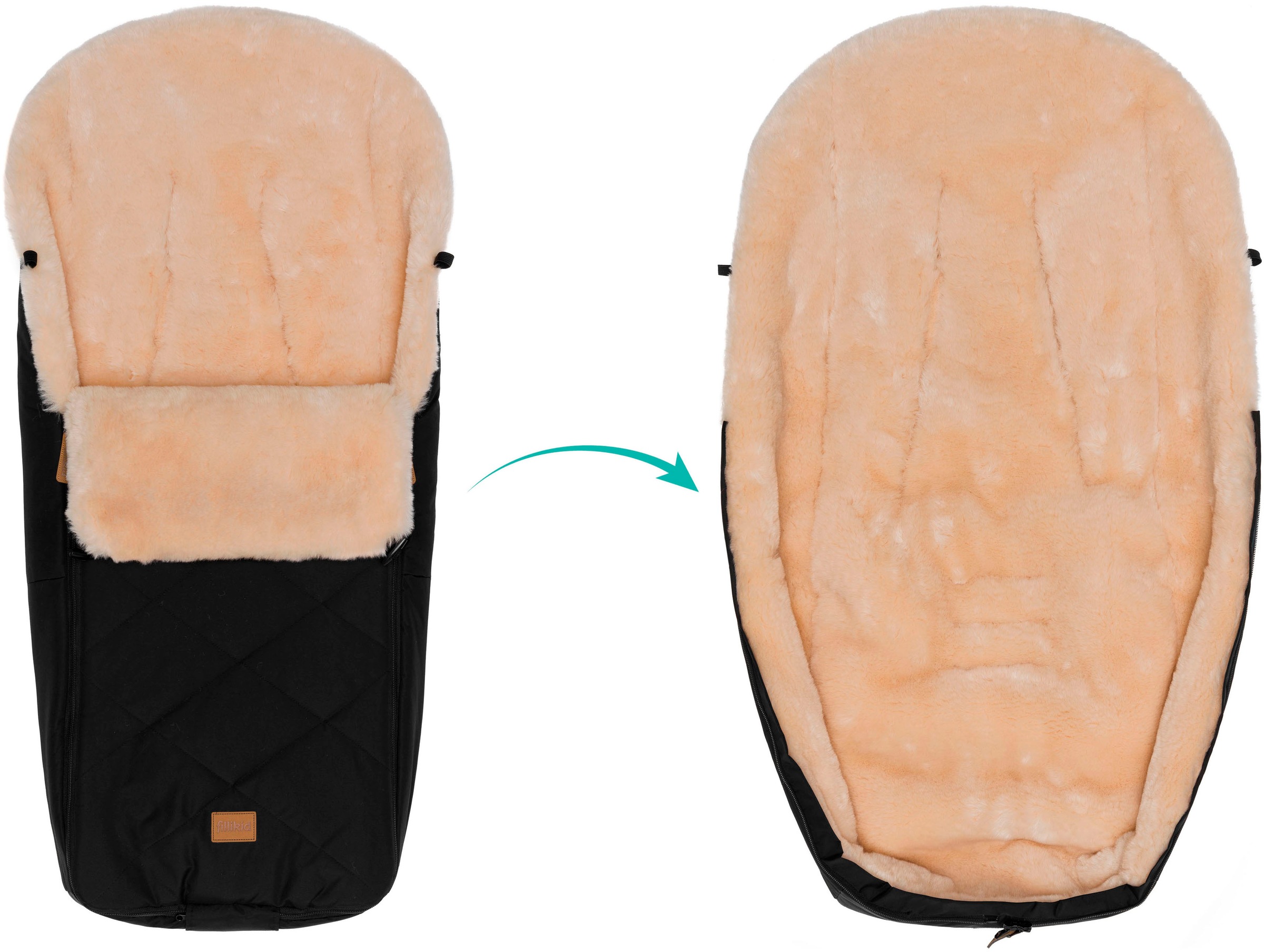Fillikid Fußsack »Vegan Comfort, Winterfußsack«