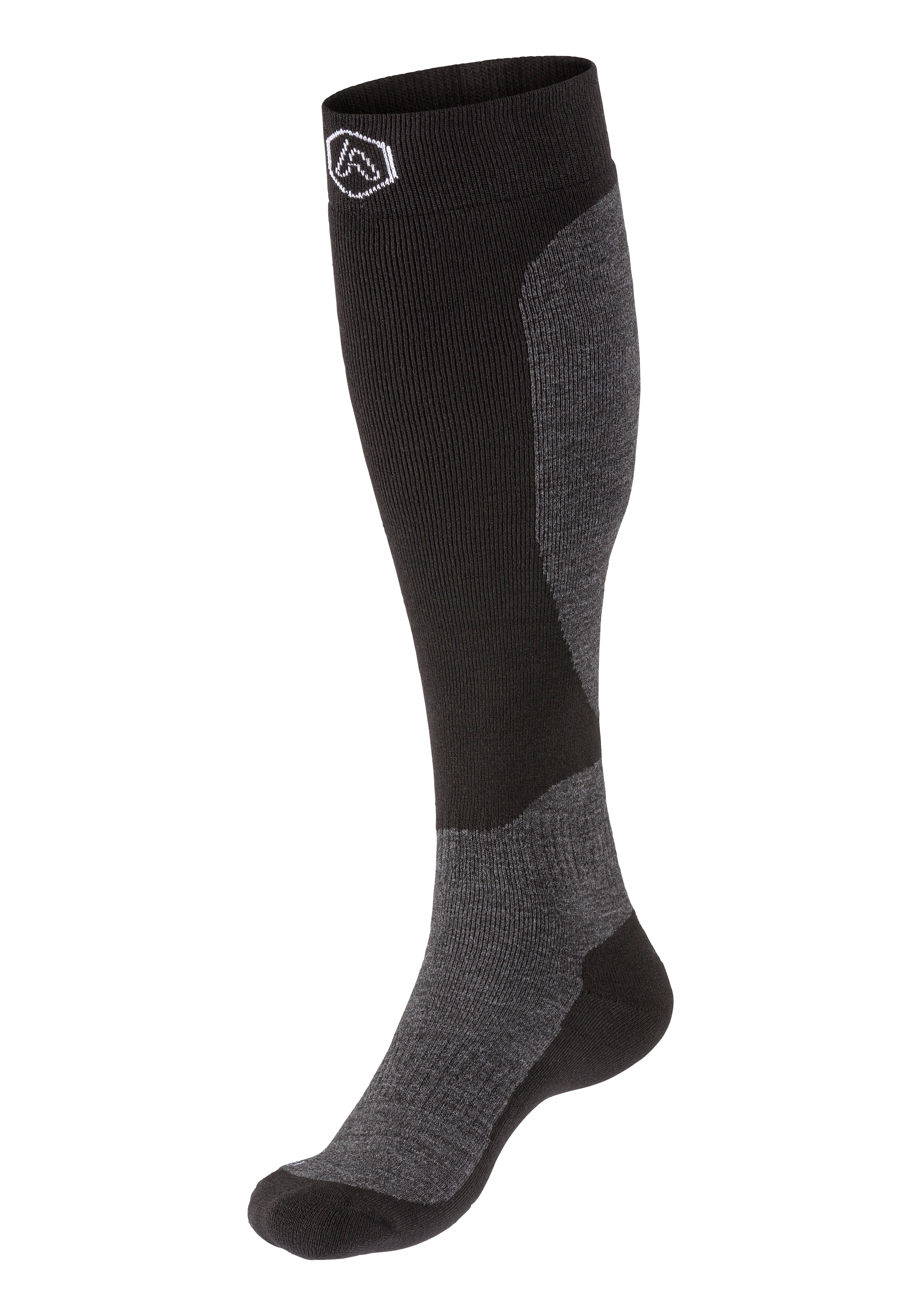 Apollo Kniestrümpfe »ADULTS SKI SOCKS DESIGN«, (2er Pack), Unisex, hoch, mit Logostickerei in zwei verschiedenen Designs