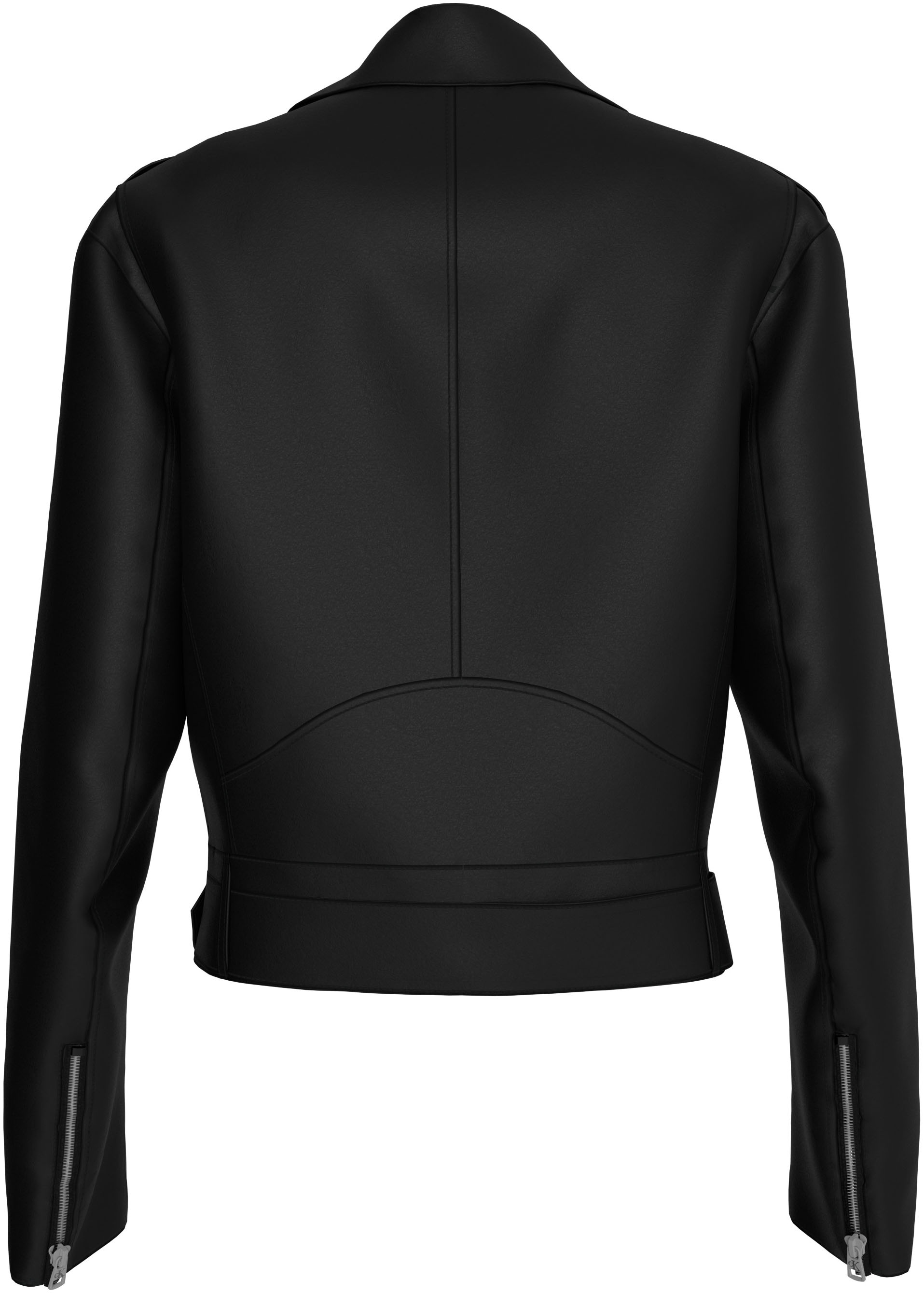 Calvin Klein Jeans Lederjacke »CLASSIC FAUX LEATHER BIKER«, mit Gürtel