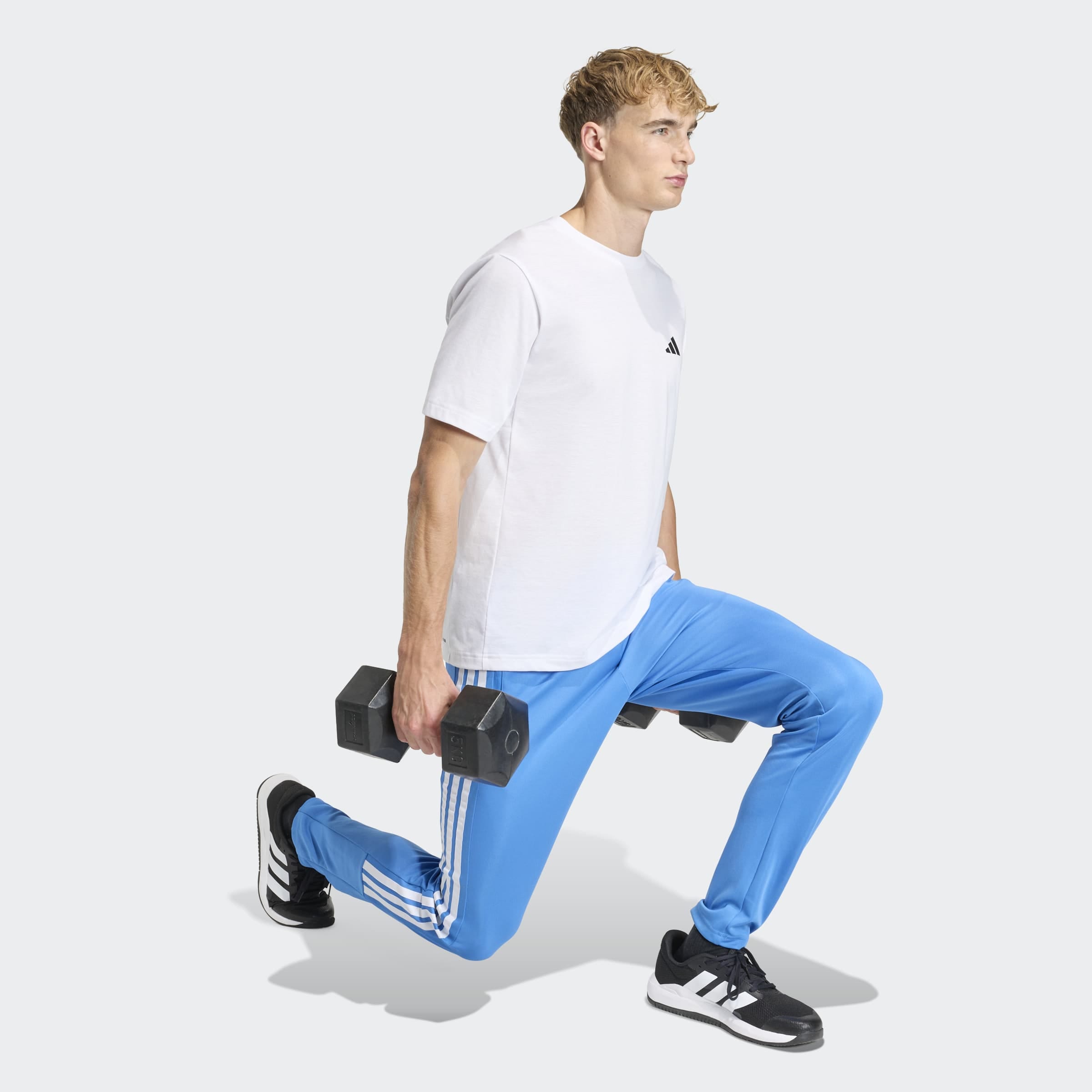 adidas Performance Sporthose »WORKOUT ESSENTIALS ALL-SET 3-STREIFEN, GEWIRKTES MATERIAL«  Trainingshose, Climacool, reguläre Passform