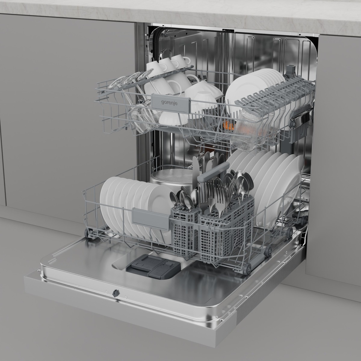 GORENJE Unterbaugeschirrspüler »GU642D90X«, 14 Maßgedecke