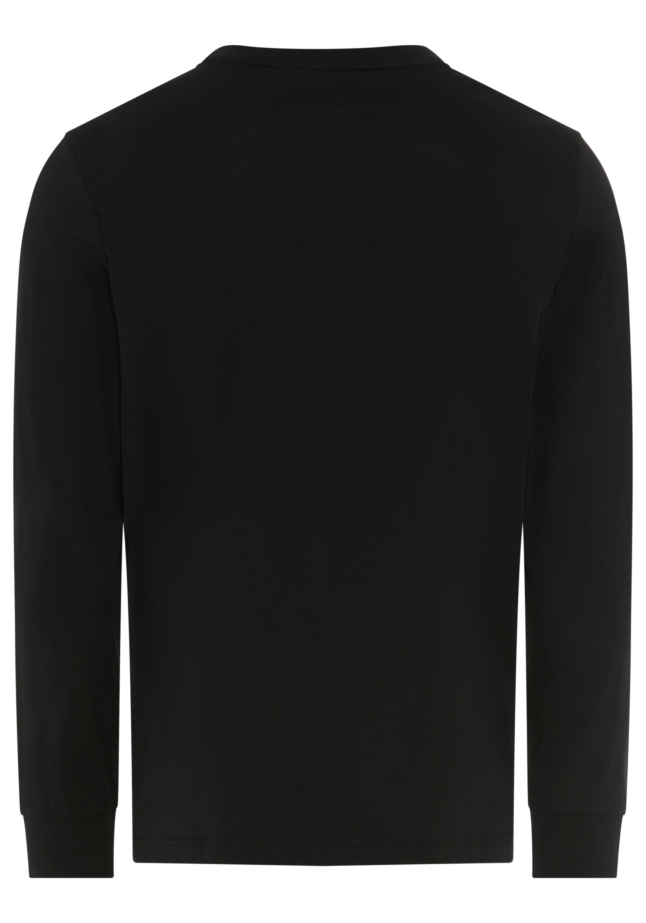 DELMAO Rundhalsshirt mit Markenlabel