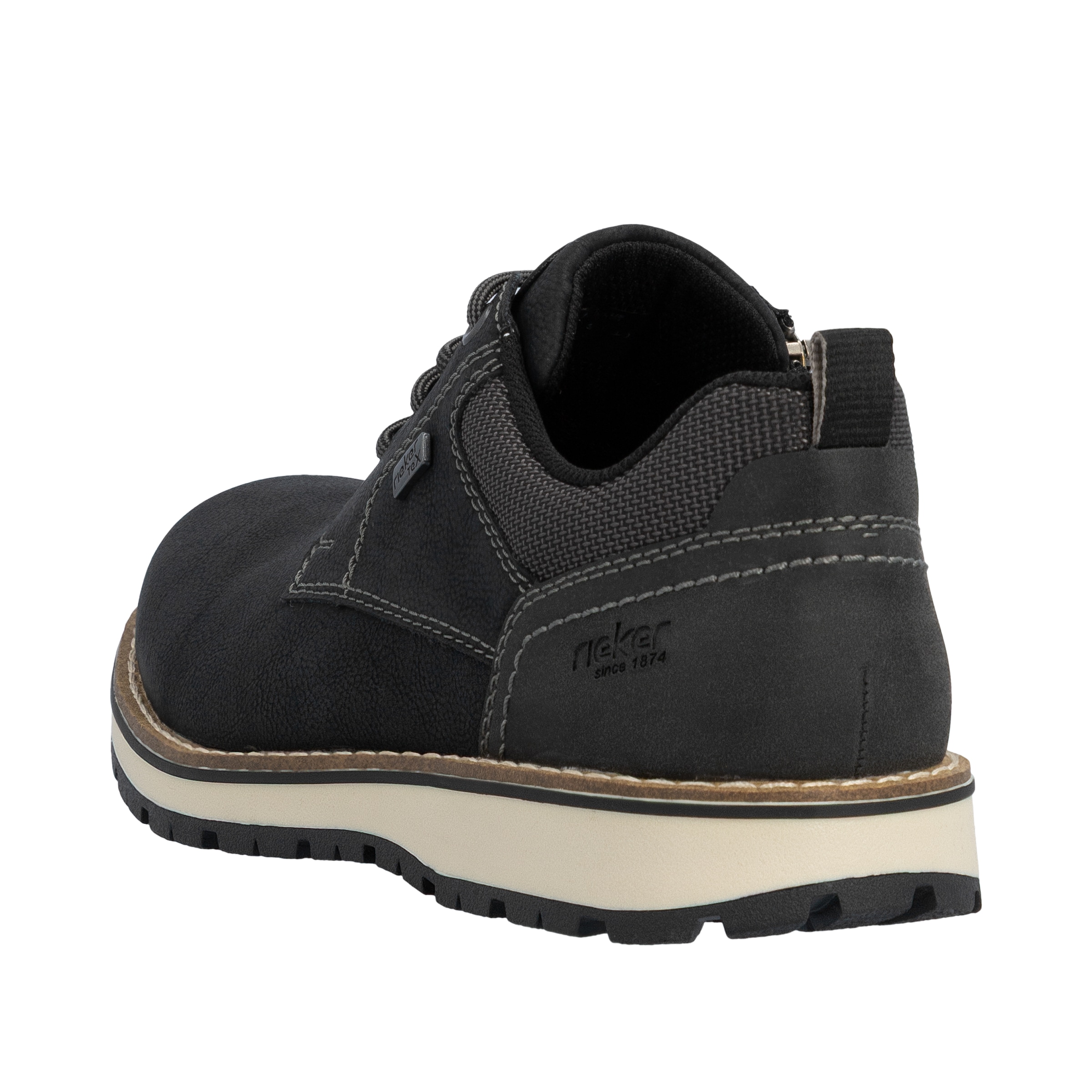 Rieker Schnürschuh  Business Schnürer, Halbschuh, Casual Sneaker mit Innenreißverschluss