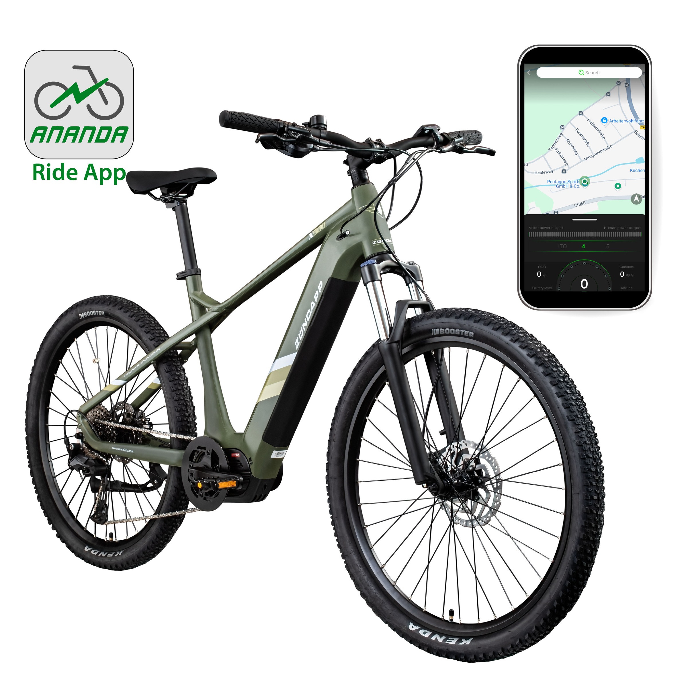 Zündapp »X900« 10 Gang Shimano Cues U6020 SGS Schaltwerk Kettenschaltung Mittelmotor 250 W Pedelec, Elektrofahrrad für Damen und Herren, MTB