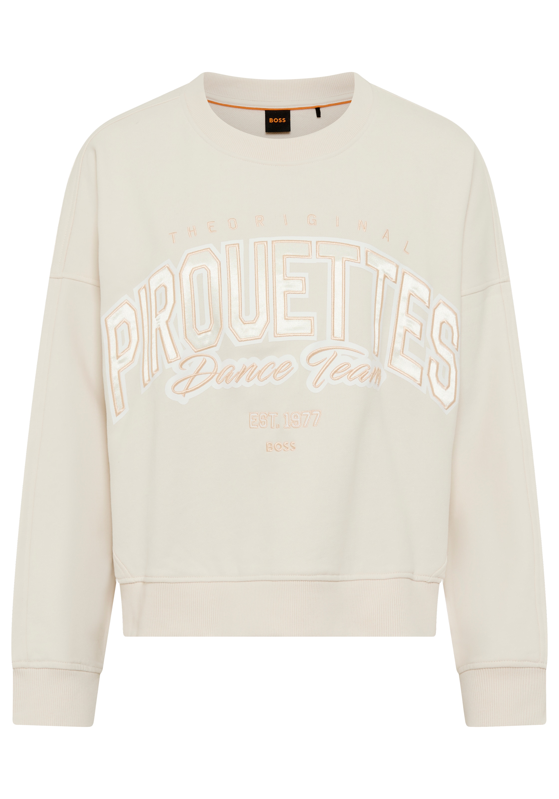 BOSS ORANGE Sweater »Ever Premium Damenmode«, im Oversized Fit, Rundhalsform
