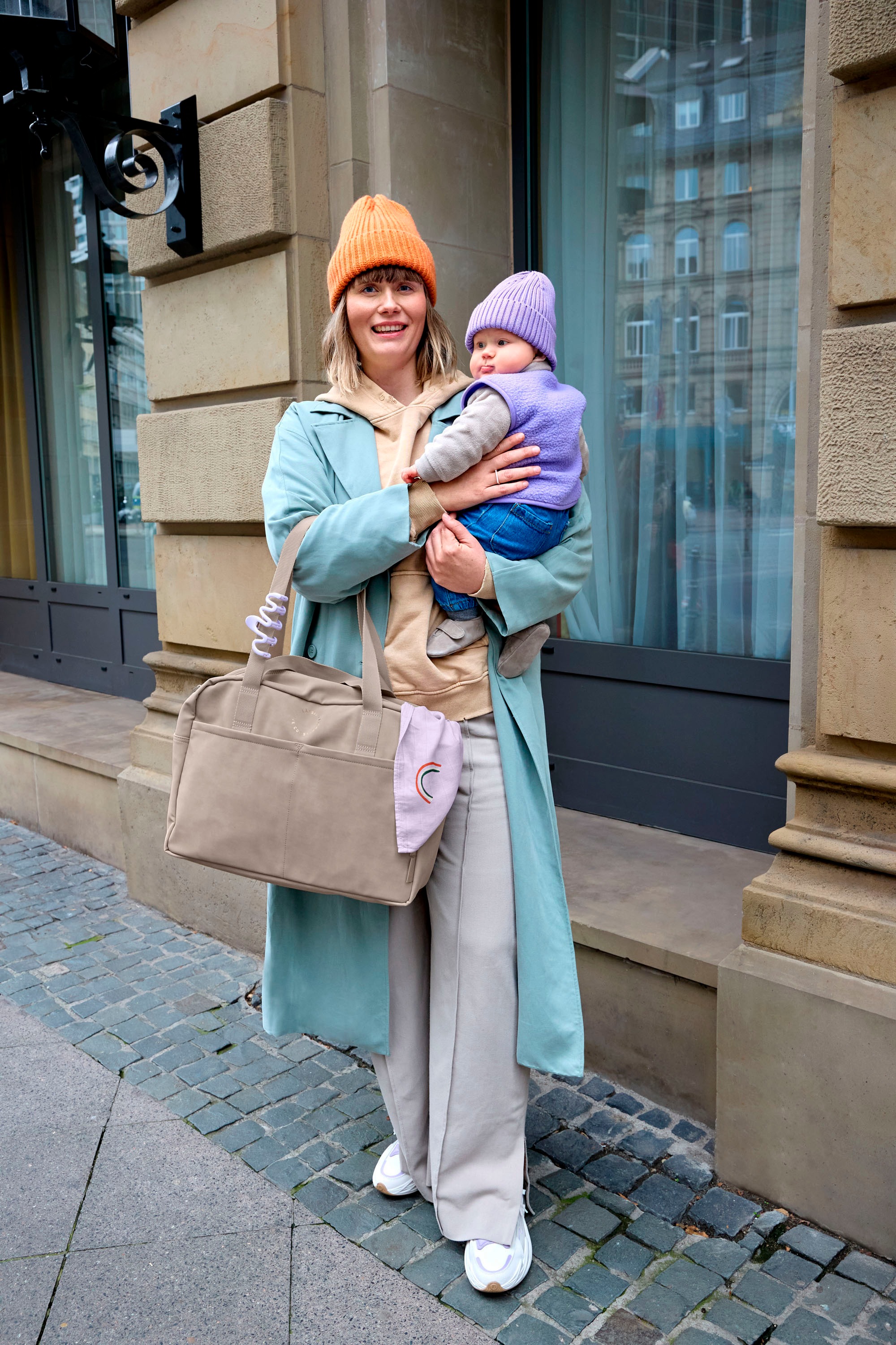 LÄSSIG Wickeltasche »Green Label, Everyday Bag humus«, für Kinderwagen oder Buggy