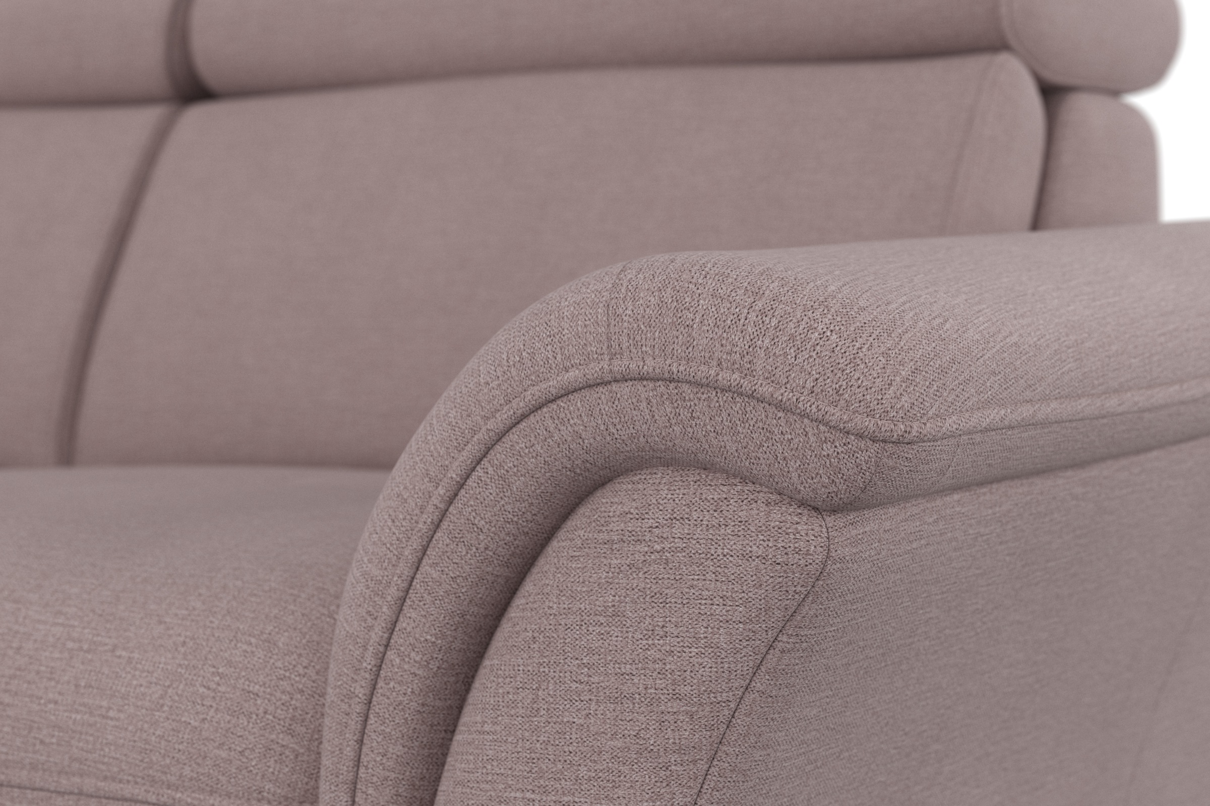 Home affaire Ecksofa »Lindgren L-Form«, wahlweise mit Bett mit klappbaren Rollen, Kasten und Kopfverstellung