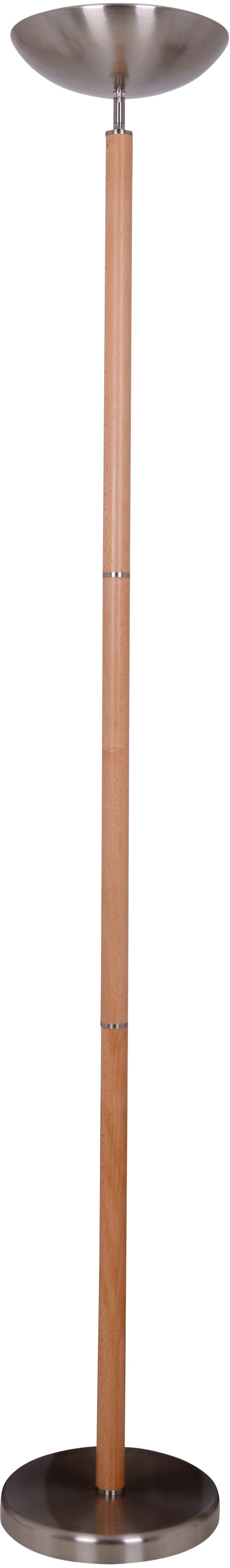 näve kaufen Garantie dimmbar Buchenholz Höhe Fußschalter 3 mit 192cm »Matilda«, XXL Zuleitung online Stehlampe Jahren mit 1 LED schwarz | flammig-flammig,