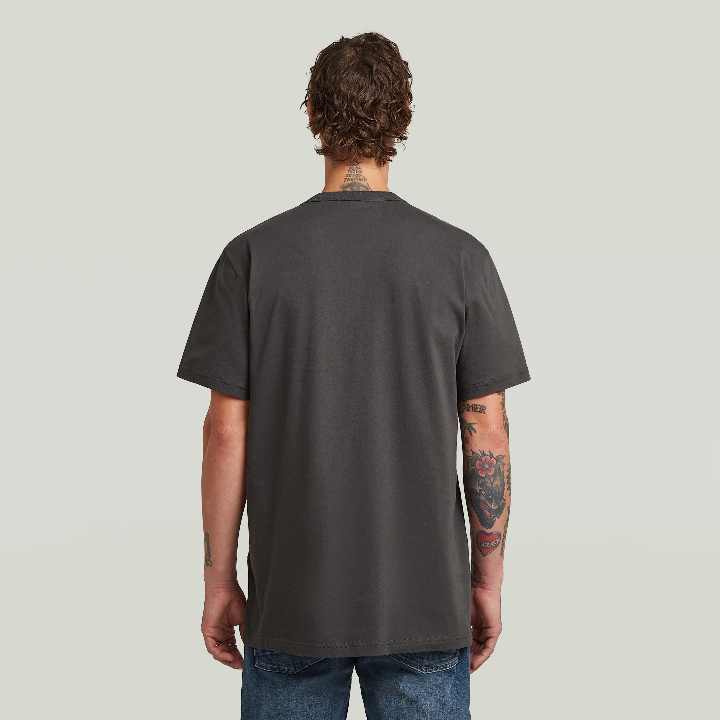 G-STAR T-Shirt »Nifous« Rundhals, mit Rippeinsatz