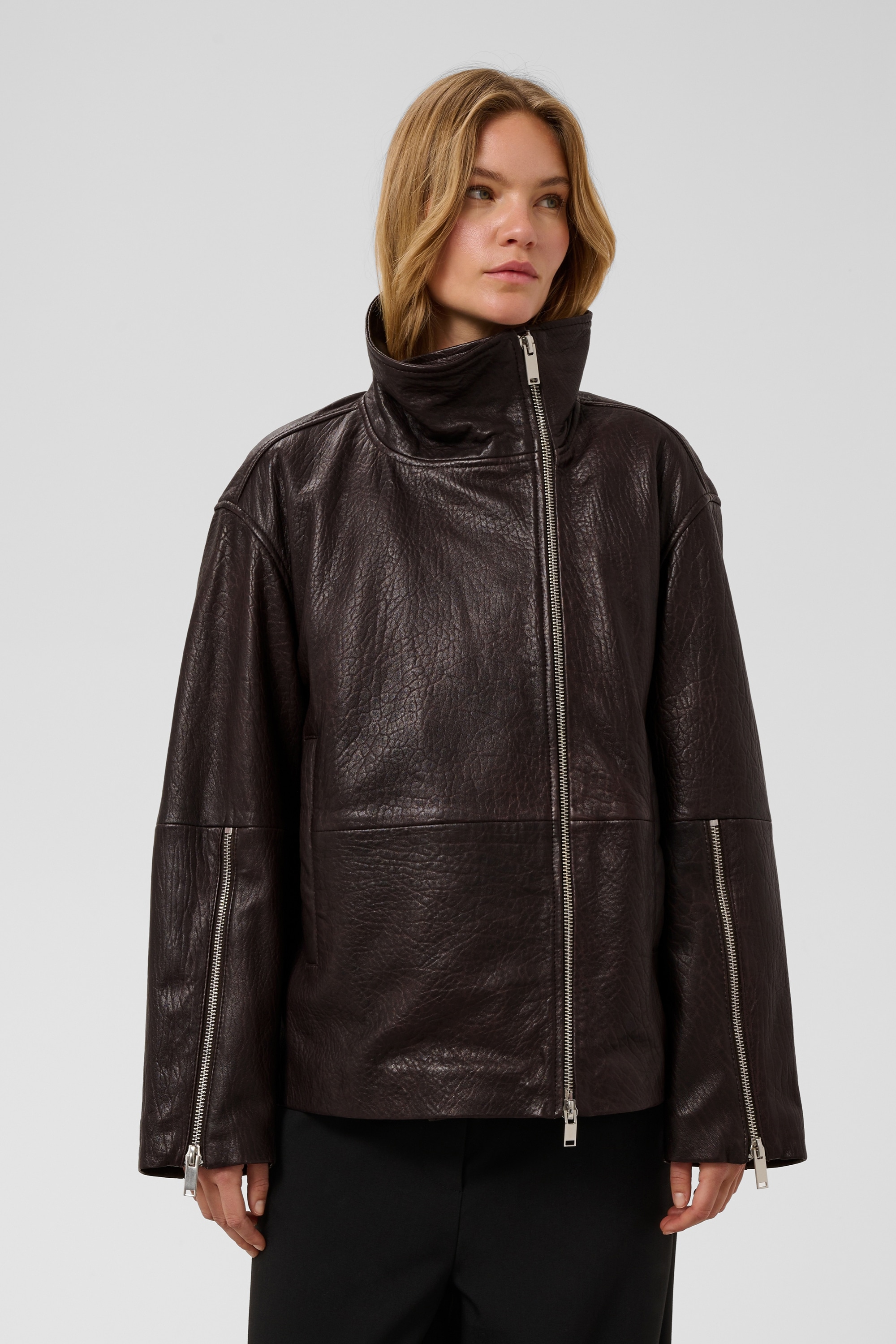 SOAKED IN LUXURY Lederjacke »Damen Lederjacke SLGinnie«